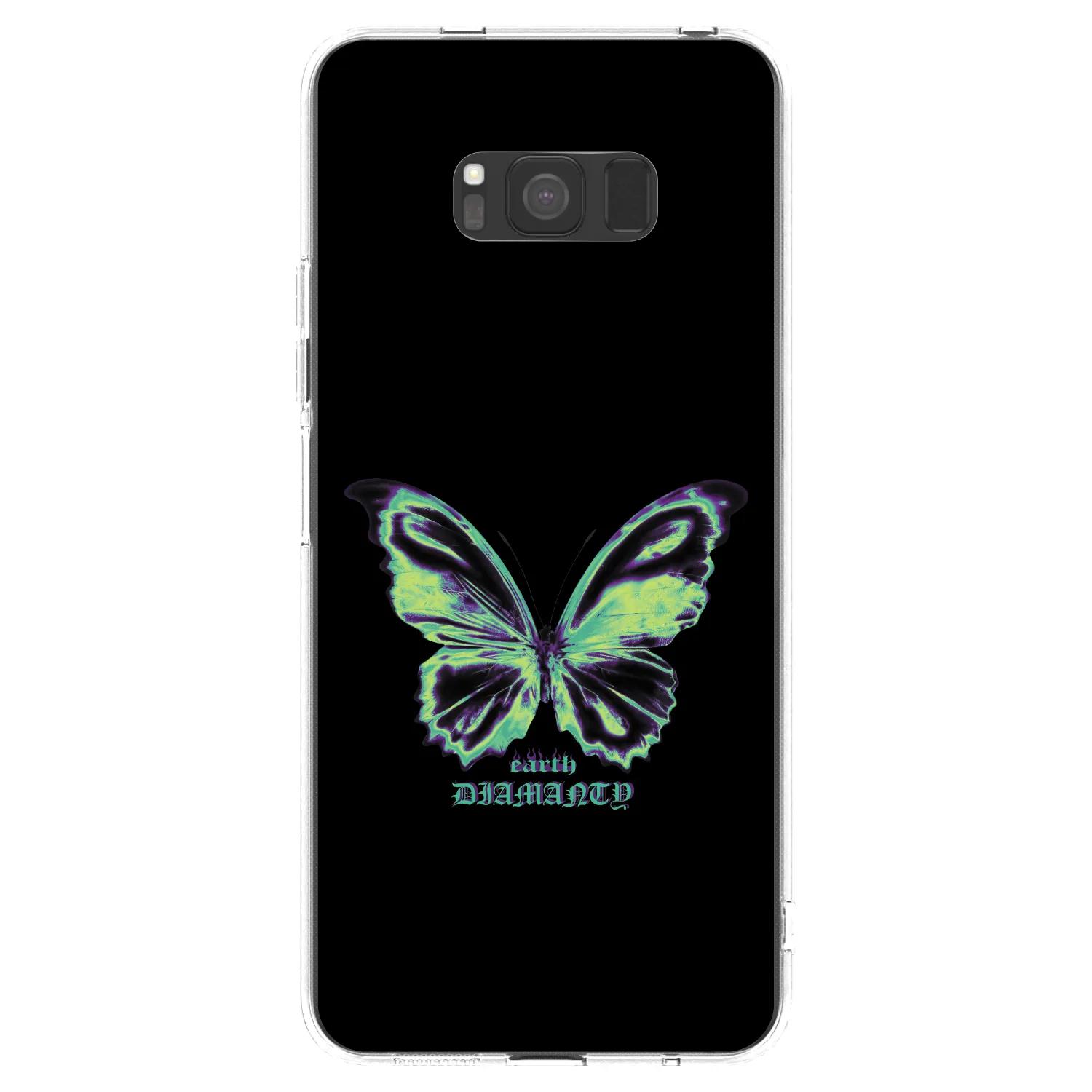 Picasee silikonový průhledný obal pro Samsung Galaxy S8 G950F - Diamanty Blue