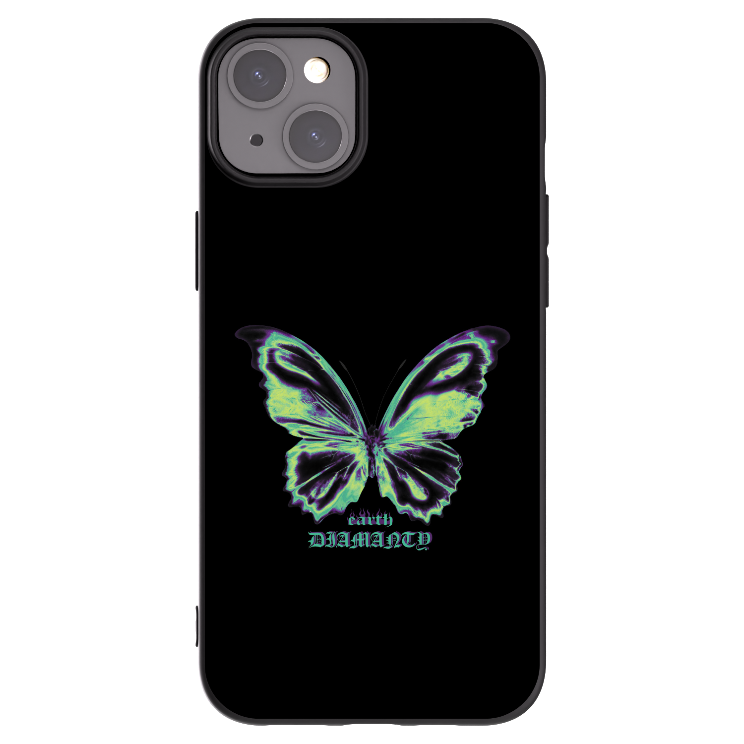 Picasee silikonový černý obal pro Apple iPhone 15 Plus - Diamanty Blue