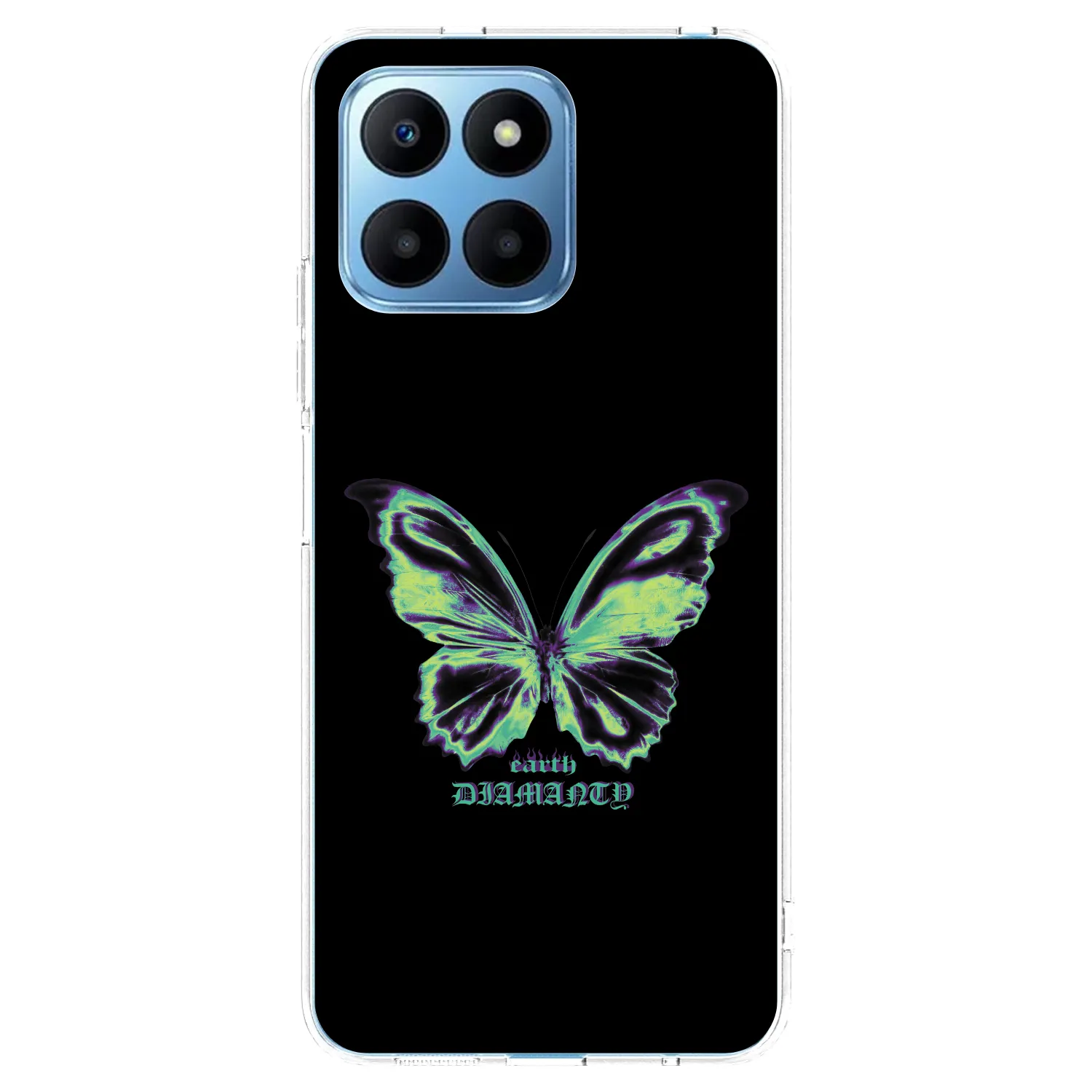 Picasee silikonový průhledný obal pro Honor 70 Lite - Diamanty Blue
