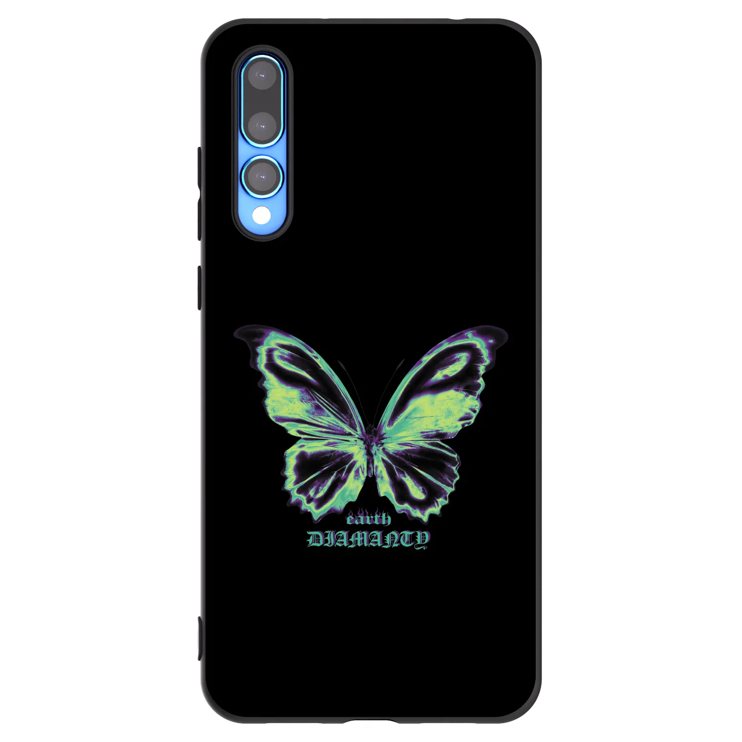 Picasee silikonový černý obal pro Huawei P20 Pro - Diamanty Blue