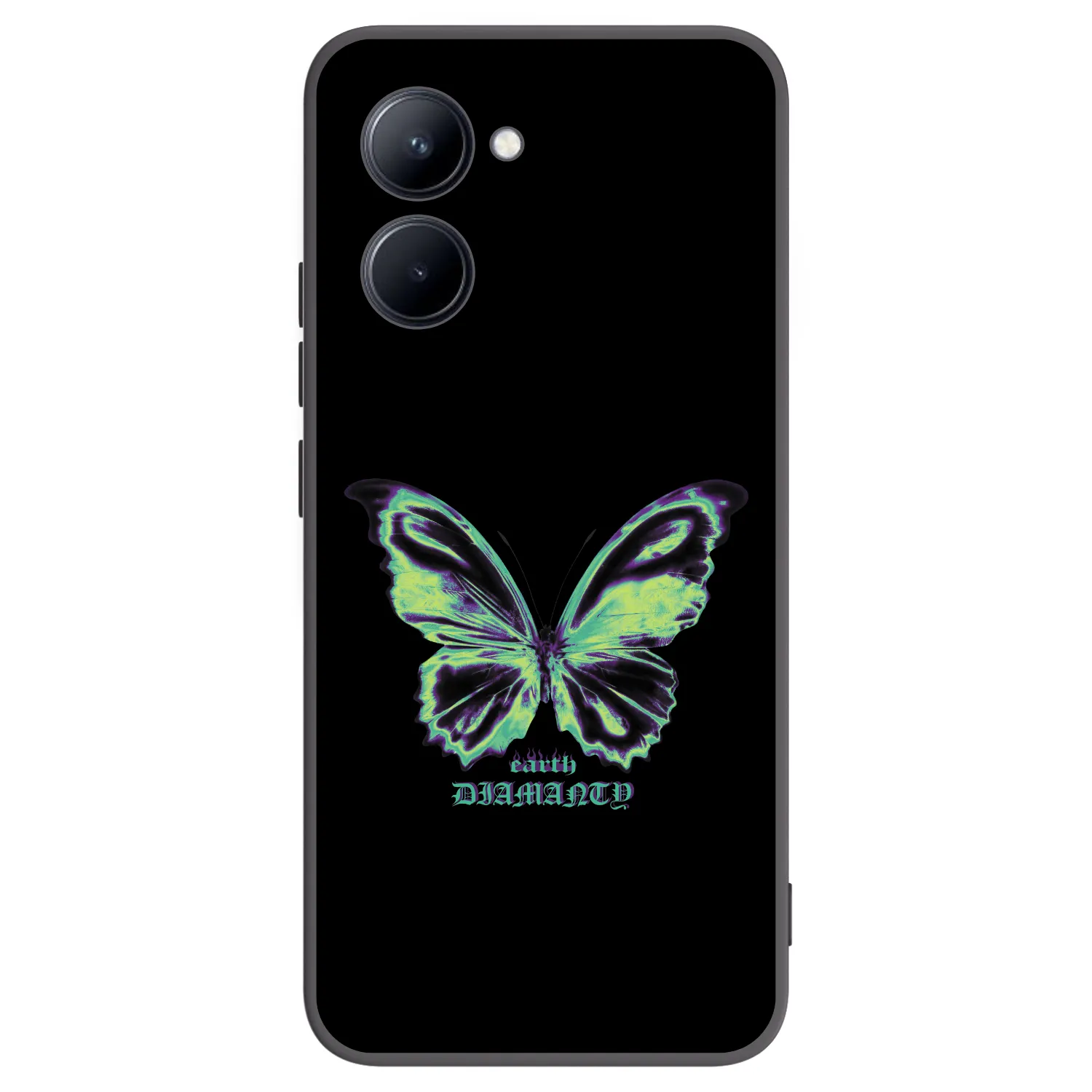 Picasee silikonový černý obal pro Realme C33 (2023) - Diamanty Blue