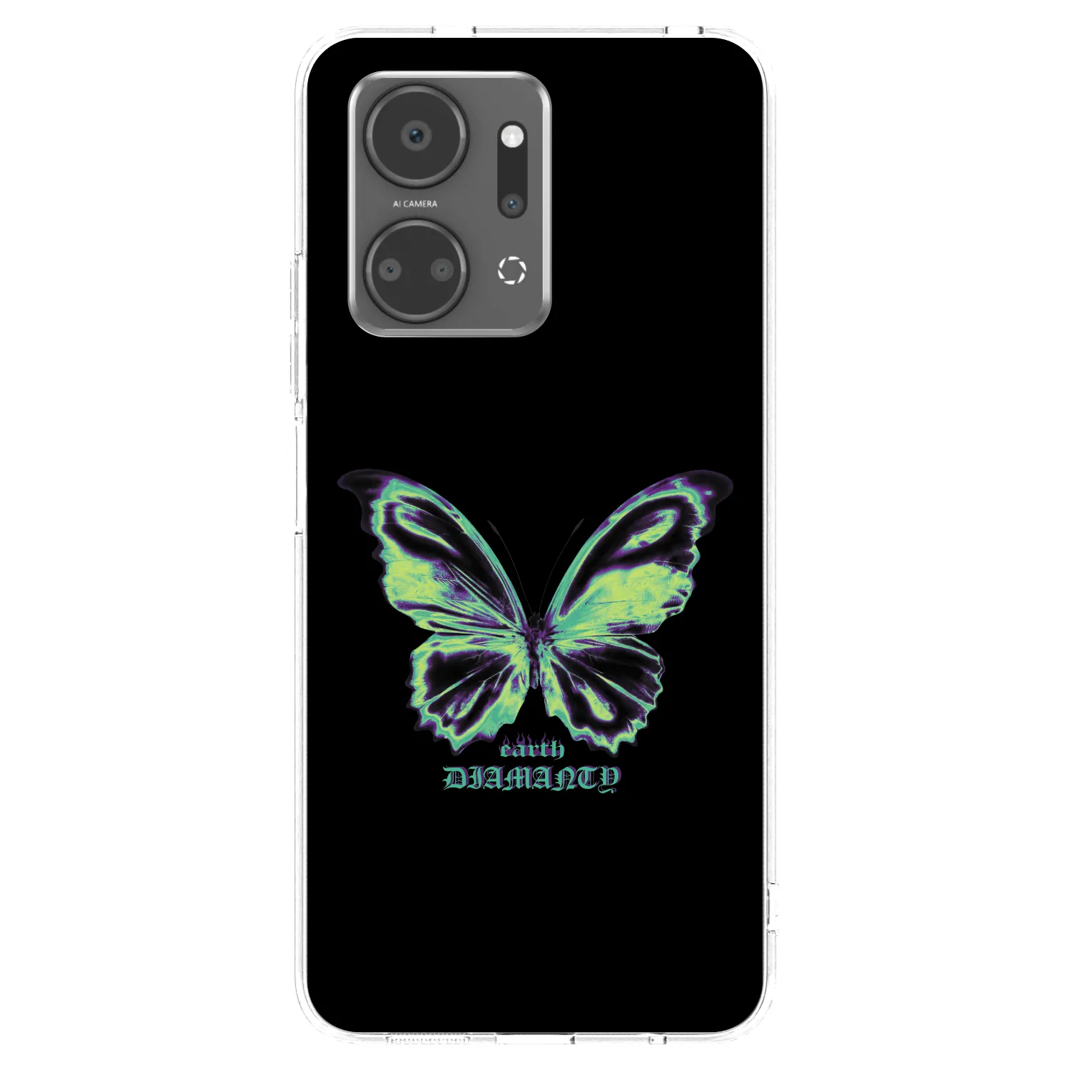 Picasee silikonový průhledný obal pro Honor X7a - Diamanty Blue