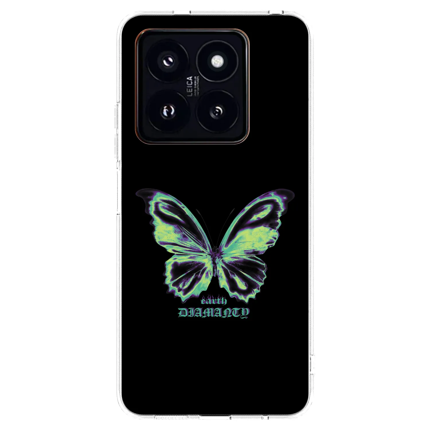 Picasee silikonový průhledný obal pro Xiaomi 14 Pro - Diamanty Blue