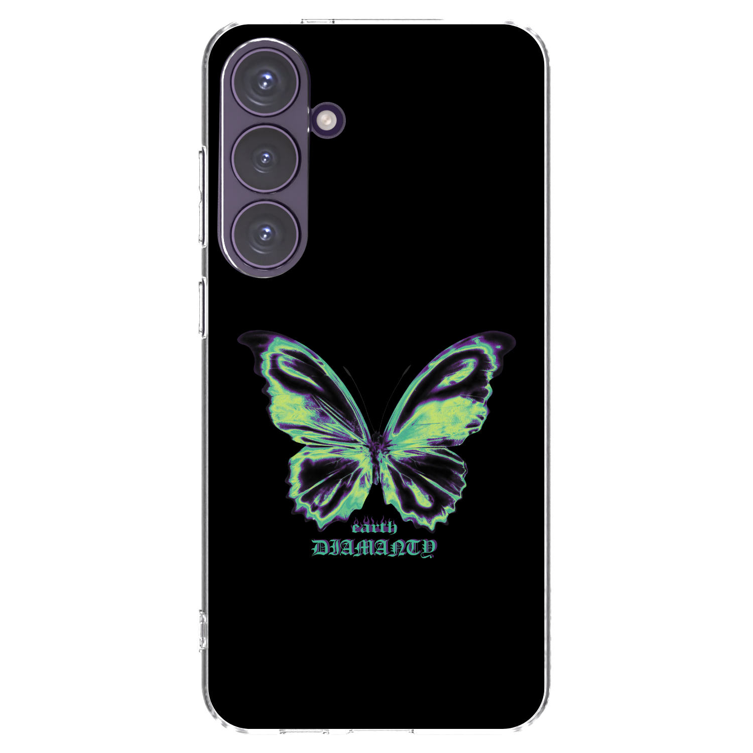 Picasee silikonový průhledný obal pro Samsung Galaxy S24+ S926B 5G - Diamanty Blue