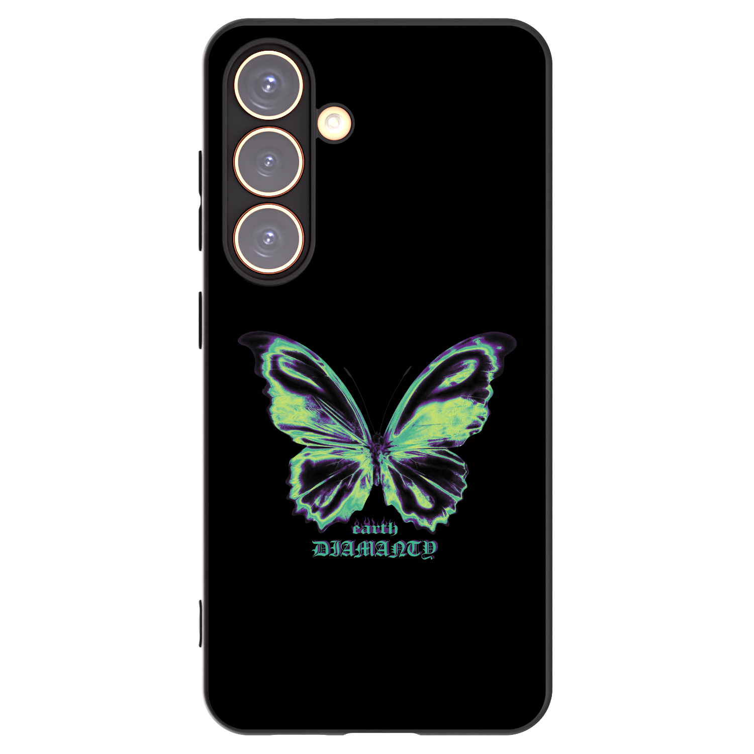 Picasee silikonový černý obal pro Samsung Galaxy S24 S921B 5G - Diamanty Blue