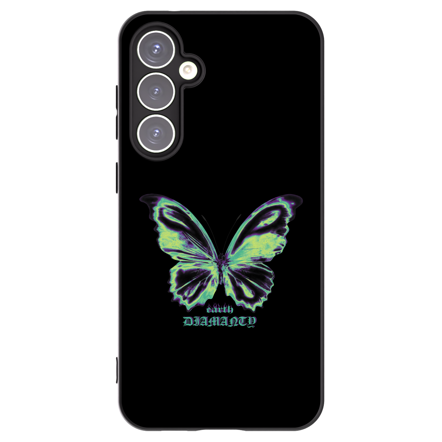 Picasee silikonový černý obal pro Samsung Galaxy S23 FE S711B - Diamanty Blue