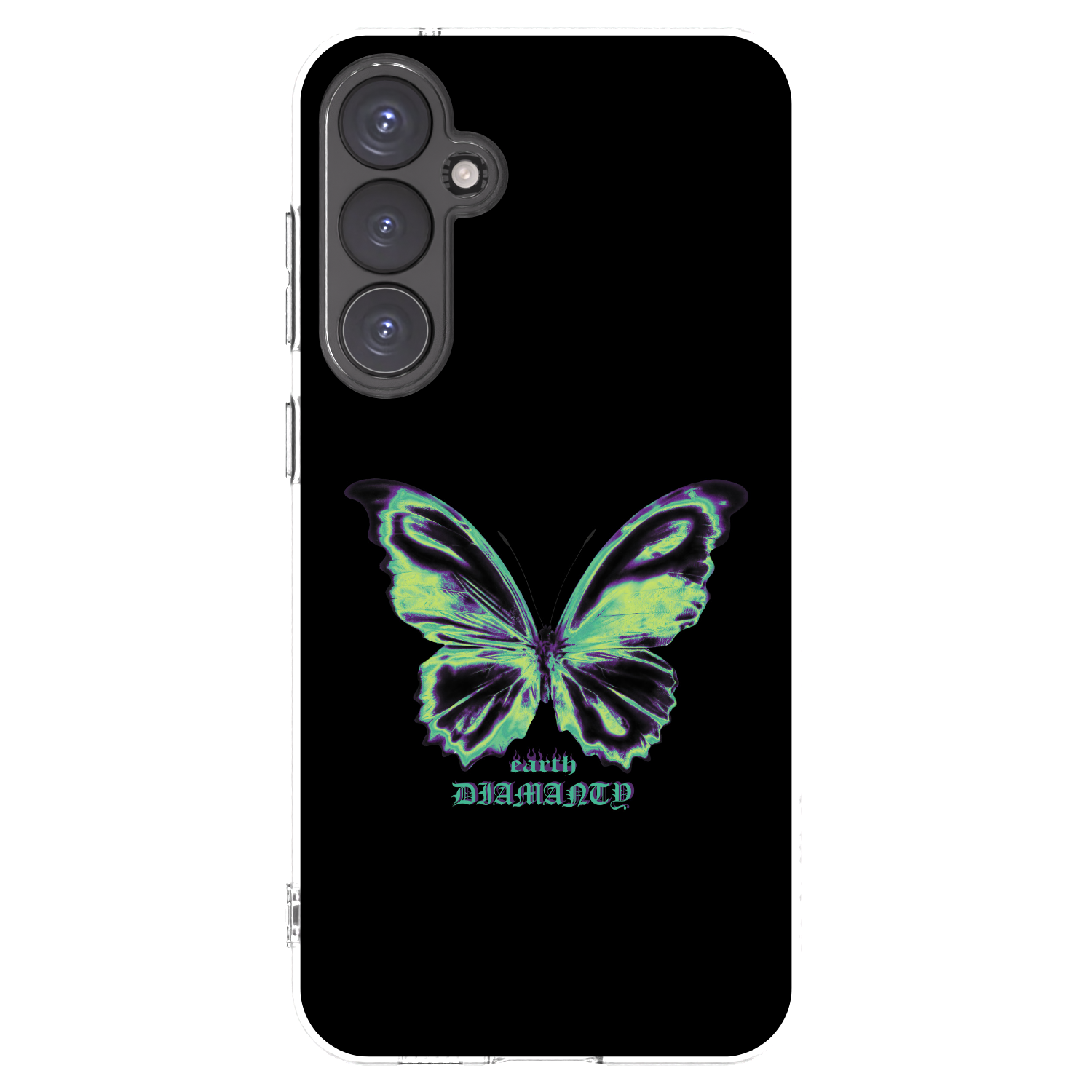 Picasee silikonový průhledný obal pro Samsung Galaxy S23 FE S711B - Diamanty Blue