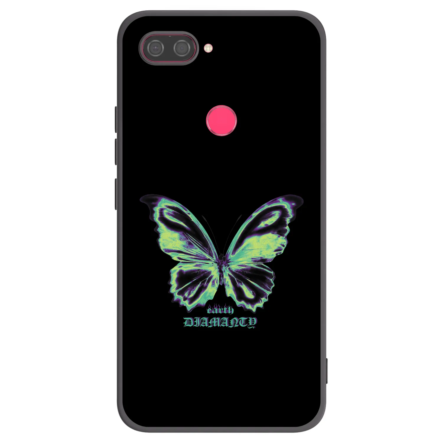 Picasee silikonový černý obal pro Xiaomi Mi 8 Lite - Diamanty Blue