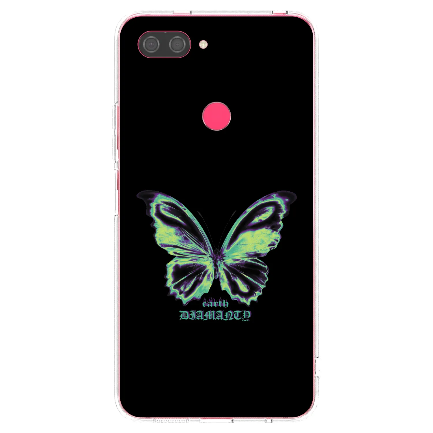 Picasee silikonový průhledný obal pro Xiaomi Mi 8 Lite - Diamanty Blue