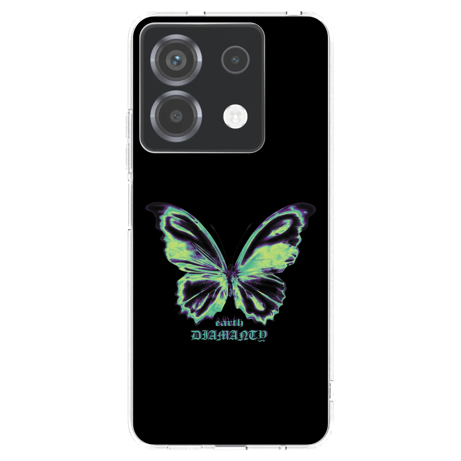 Picasee silikonový průhledný obal pro Xiaomi Poco X6 - Diamanty Blue