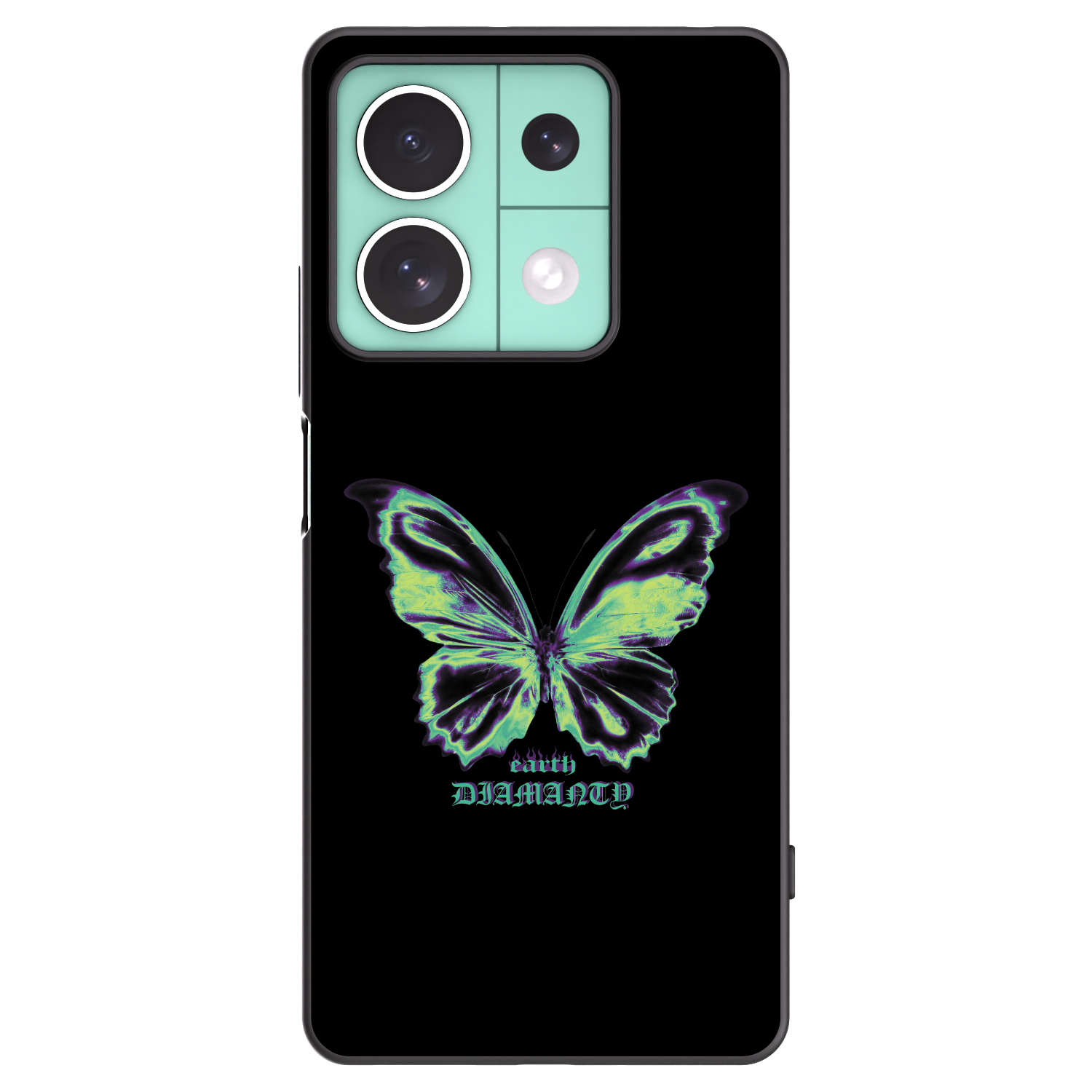 Picasee silikonový černý obal pro Xiaomi Redmi Note 13 5G - Diamanty Blue