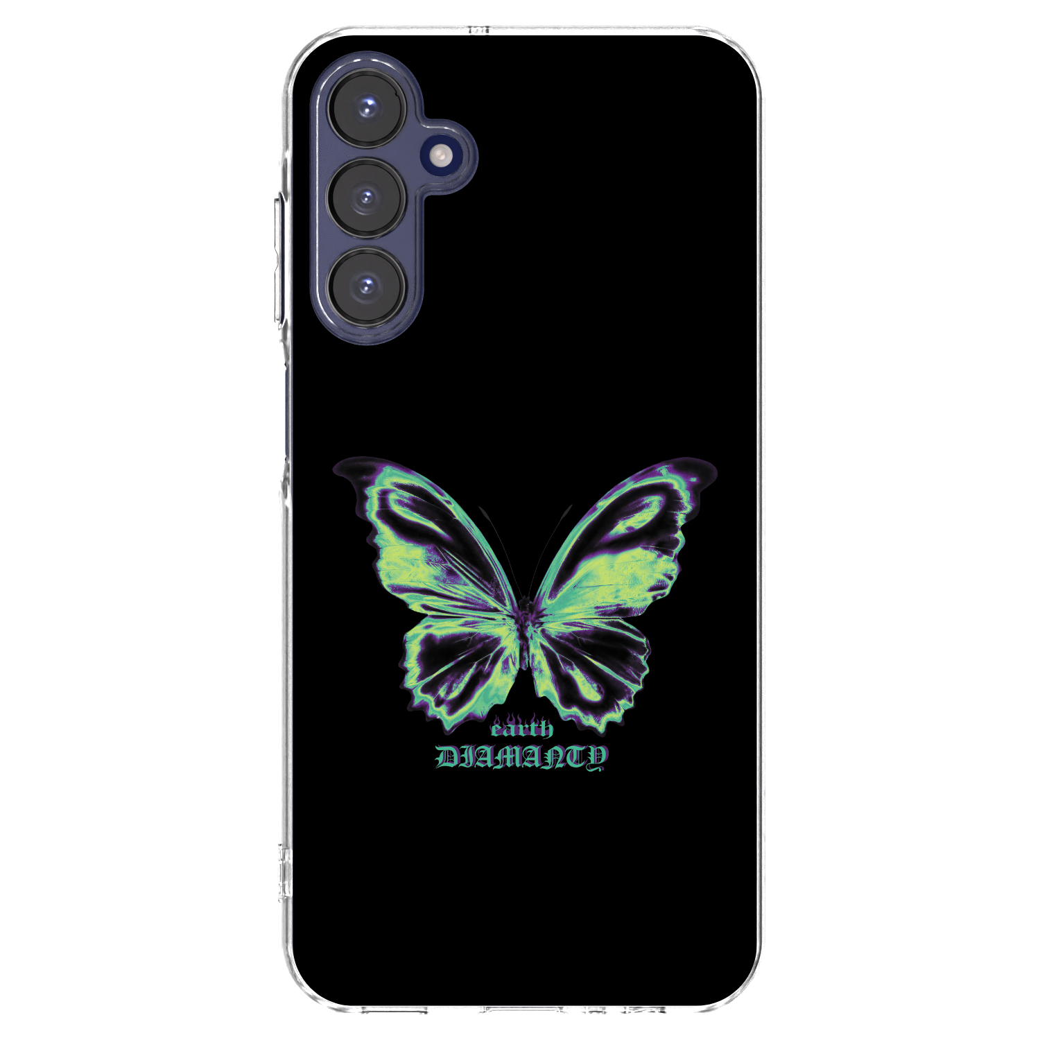 Picasee silikonový průhledný obal pro Samsung Galaxy A15 A155F 4G - Diamanty Blue