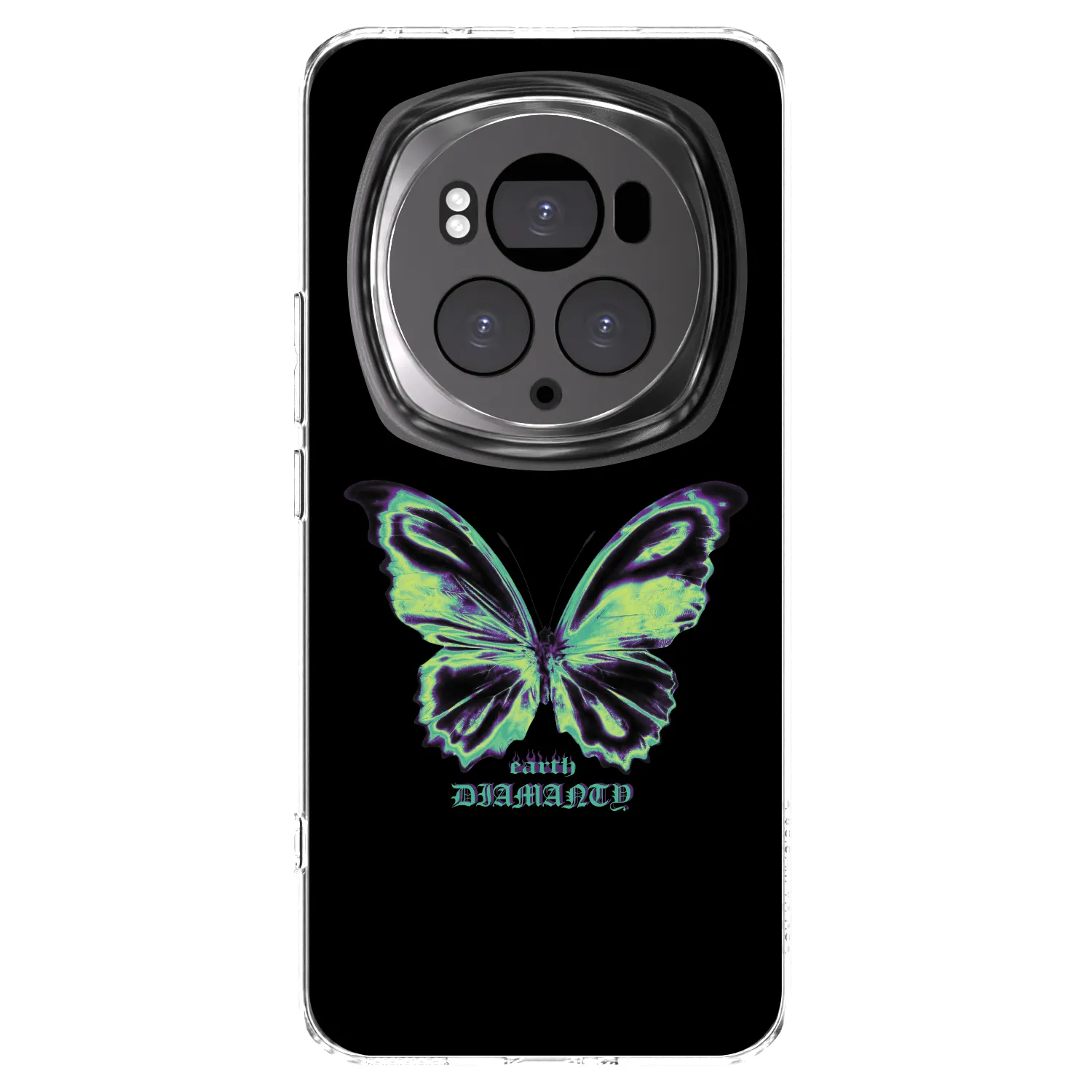 Picasee silikonový průhledný obal pro Honor Magic6 Pro - Diamanty Blue