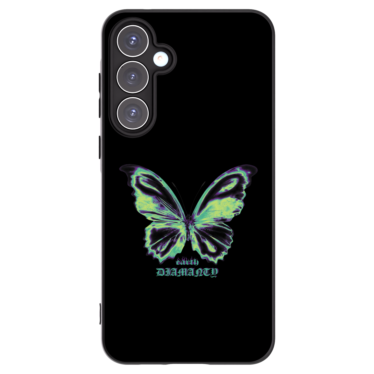 Picasee silikonový černý obal pro Samsung Galaxy A55 5G A556B - Diamanty Blue