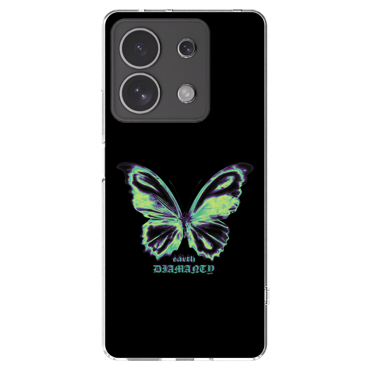 Picasee silikonový průhledný obal pro Xiaomi Redmi Note 13 4G - Diamanty Blue