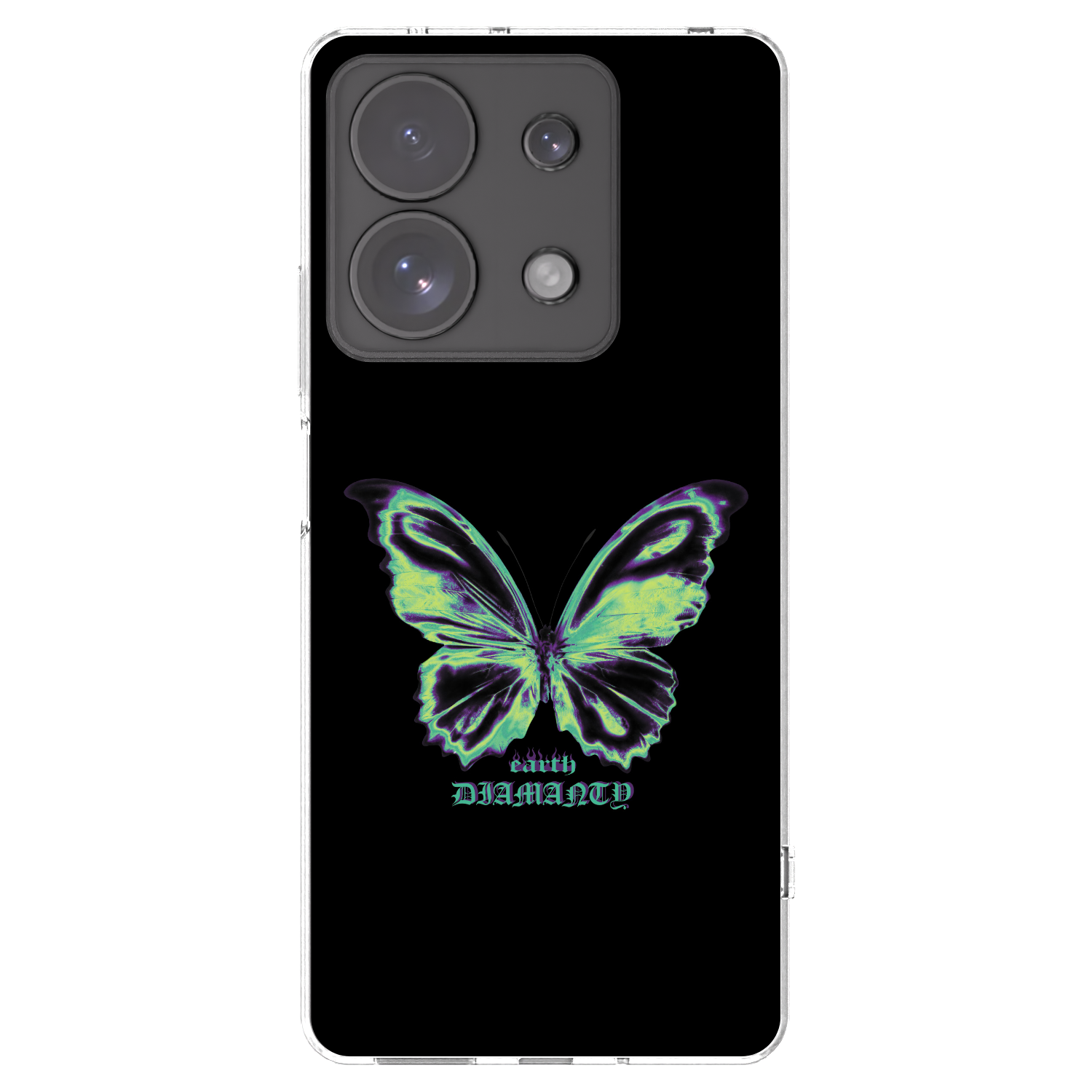 Picasee silikonový průhledný obal pro Xiaomi Redmi Note 13 Pro 4G - Diamanty Blue