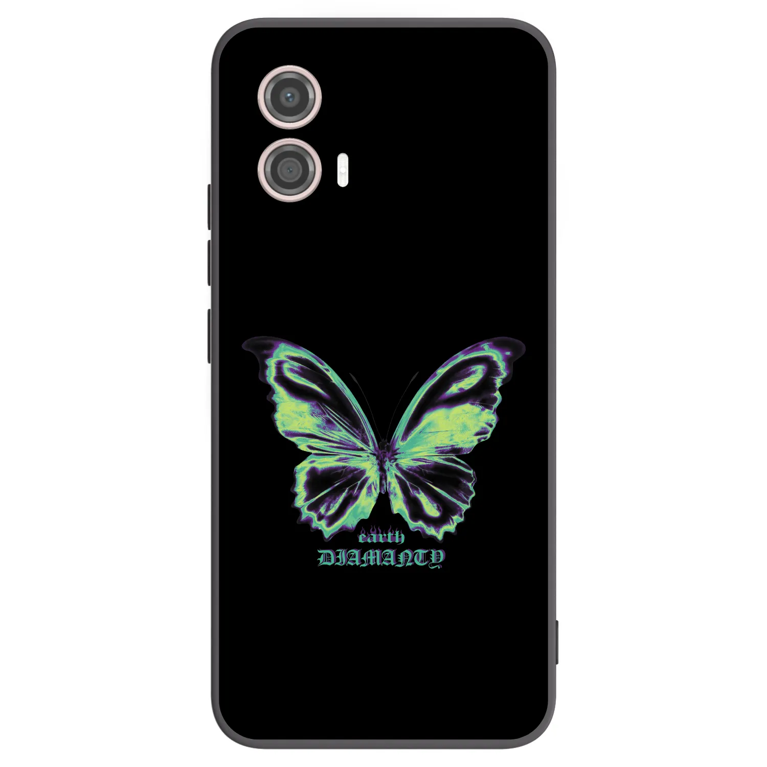 Picasee silikonový černý obal pro Motorola Moto G53 5G - Diamanty Blue