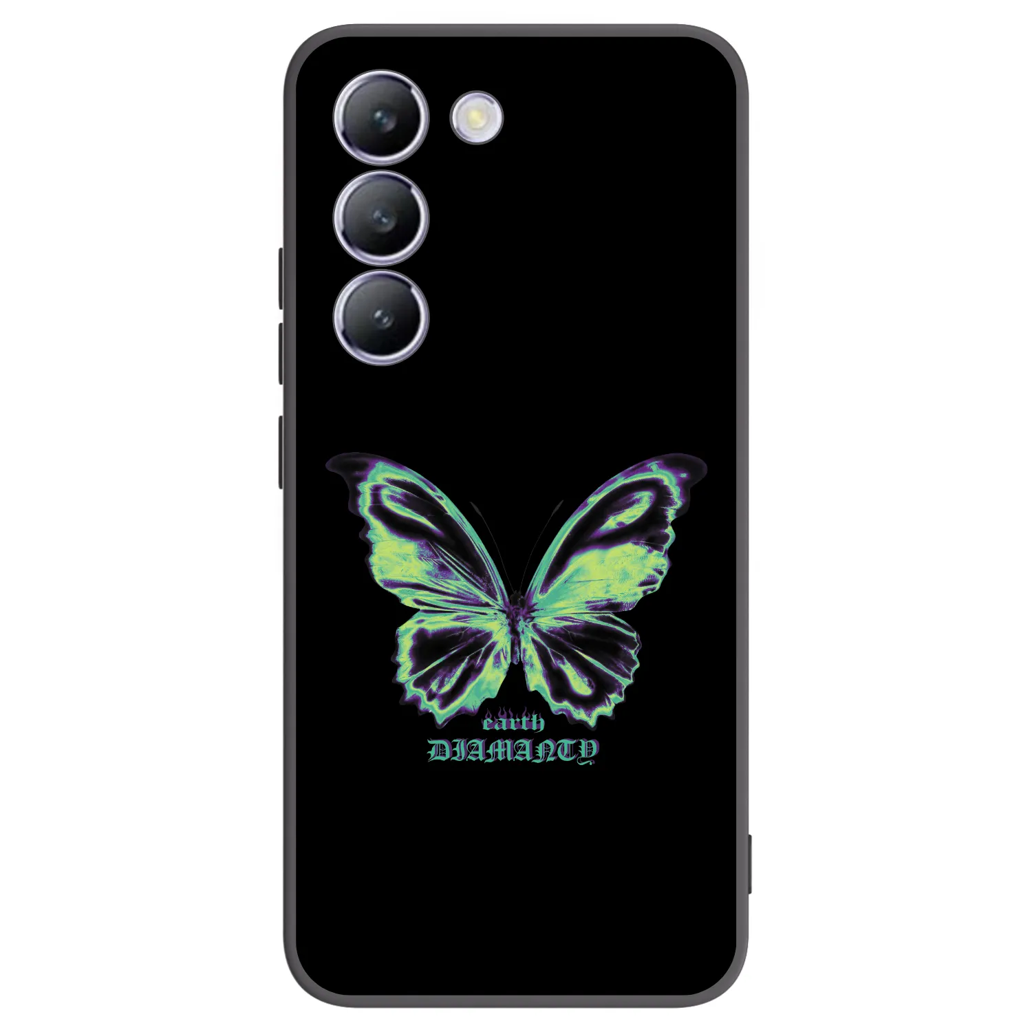 Picasee silikonový černý obal pro Vivo V40 SE 5G - Diamanty Blue