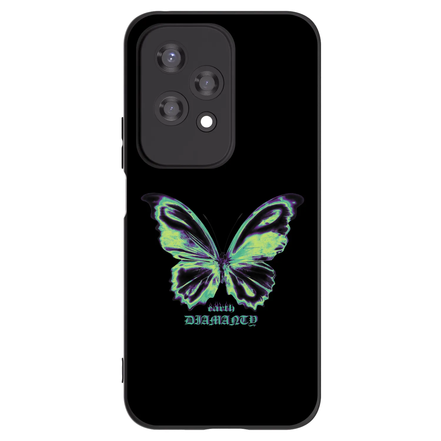 Picasee silikonový černý obal pro Honor 200 Lite - Diamanty Blue