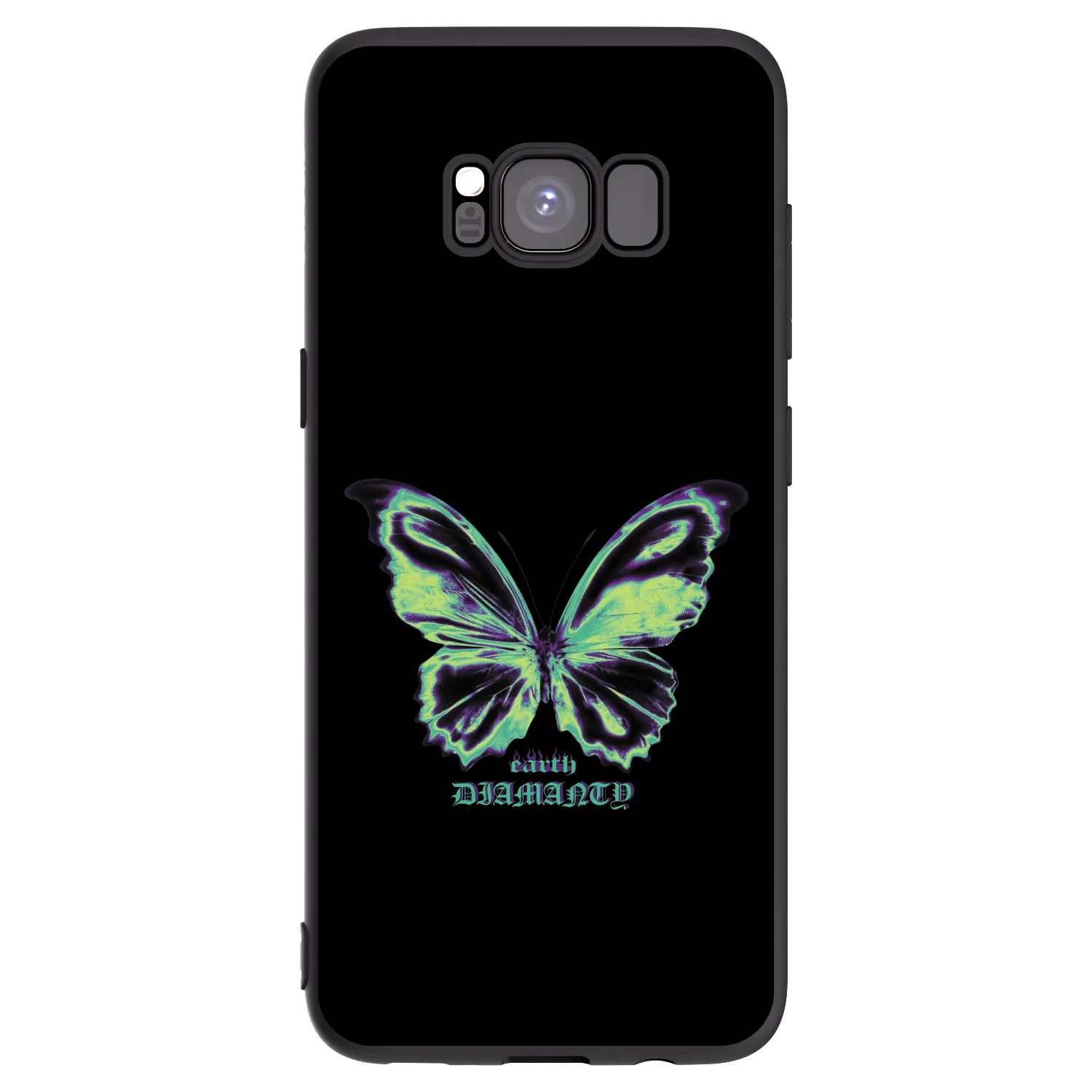 Picasee silikonový černý obal pro Samsung Galaxy S8 G950F - Diamanty Blue