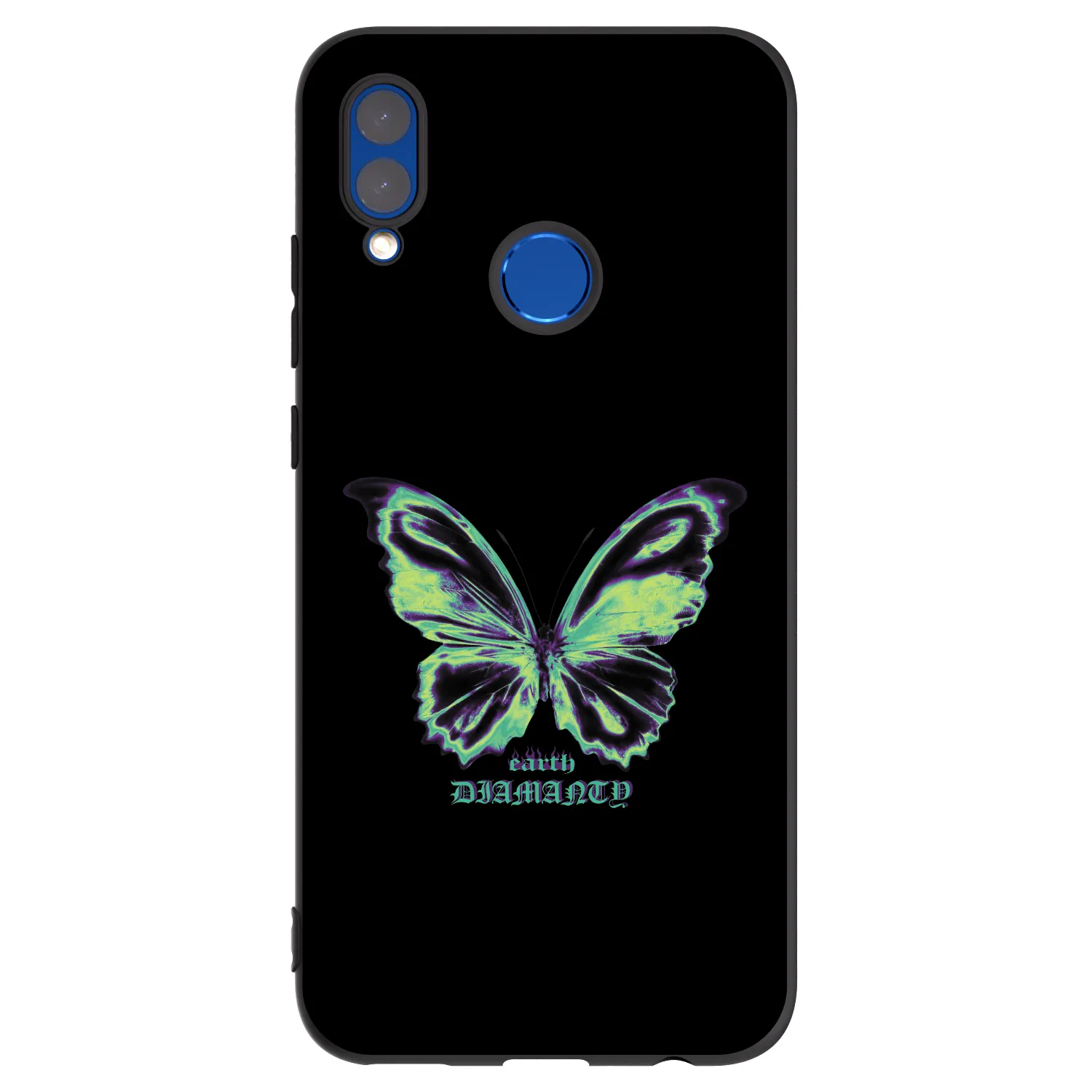 Picasee silikonový černý obal pro Huawei P Smart 2019 - Diamanty Blue