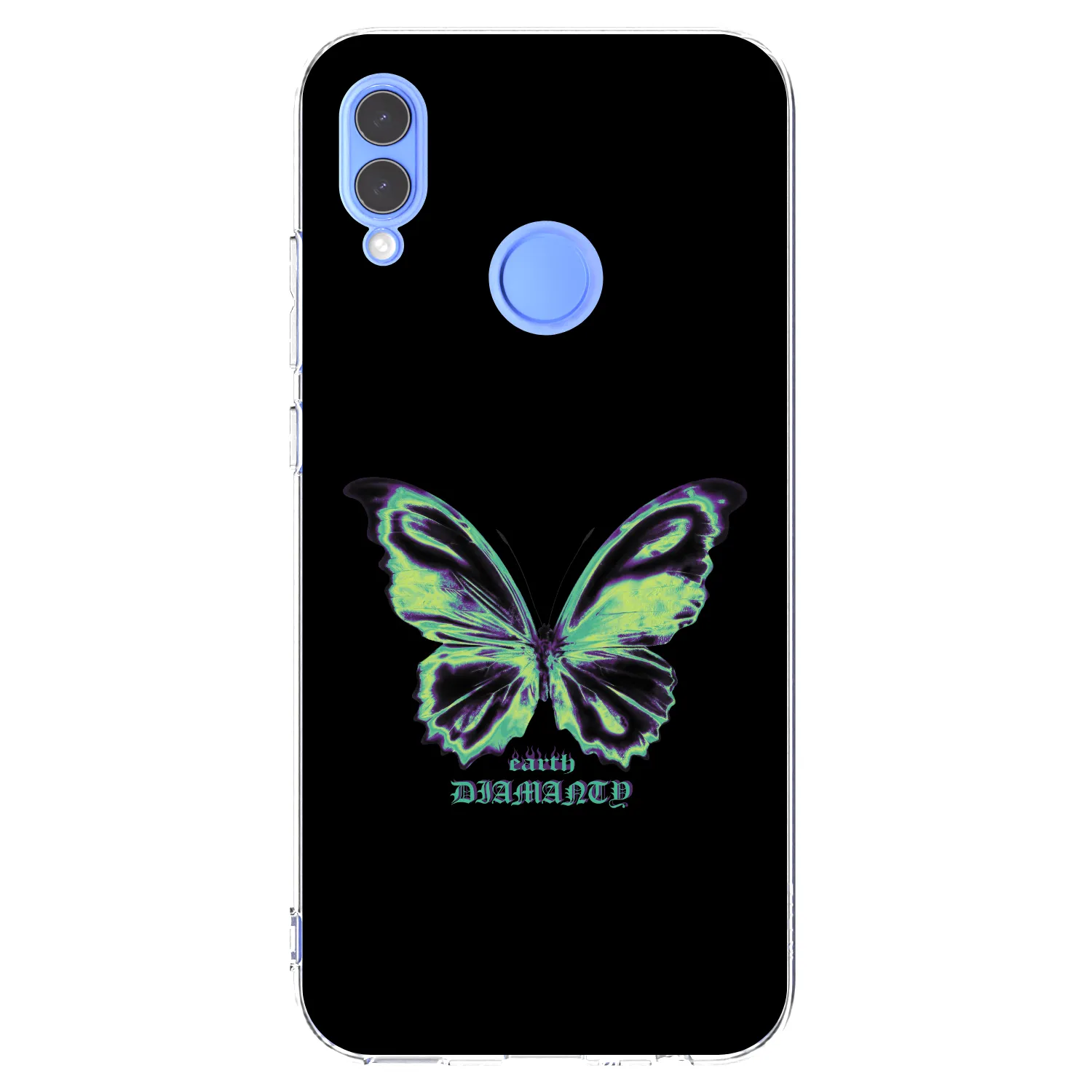 Picasee silikonový průhledný obal pro Huawei P Smart 2019 - Diamanty Blue