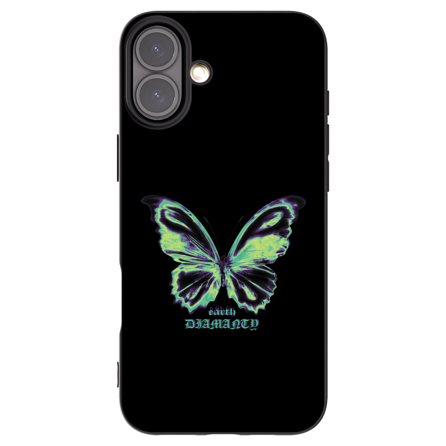 Picasee silikonový černý obal pro Apple iPhone 16 Plus - Diamanty Blue