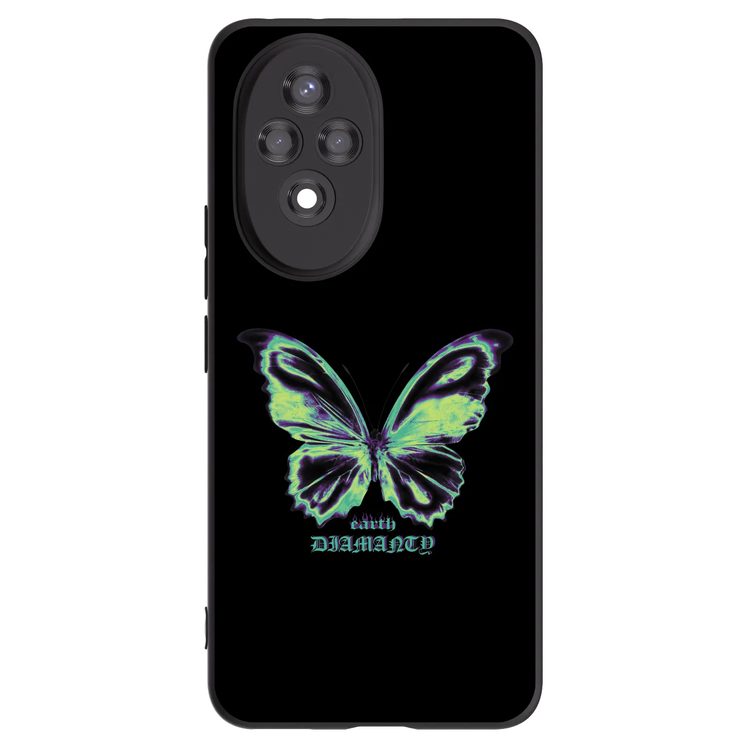 Picasee silikonový černý obal pro Honor 200 5G - Diamanty Blue