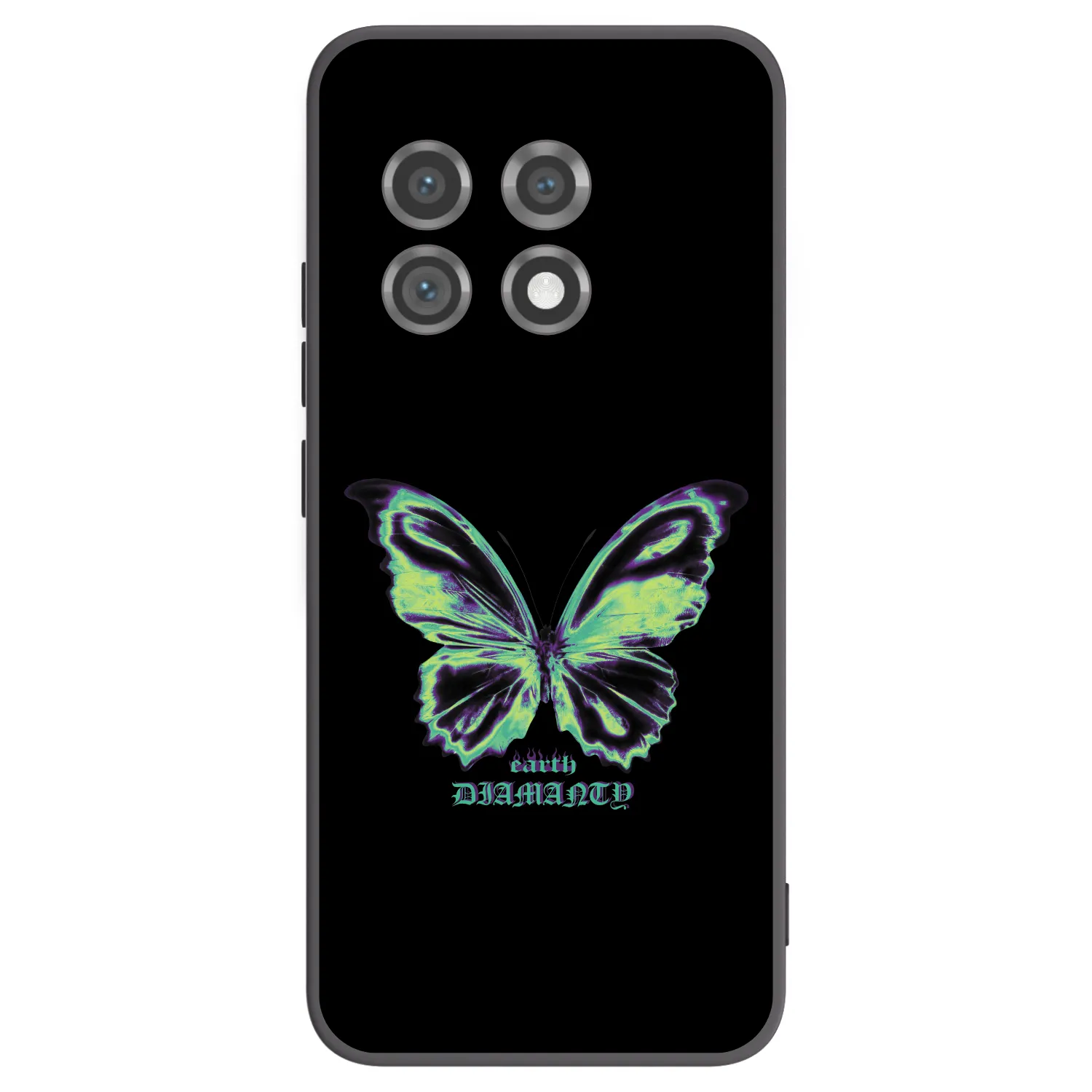 Picasee silikonový černý obal pro OnePlus 11 5G - Diamanty Blue