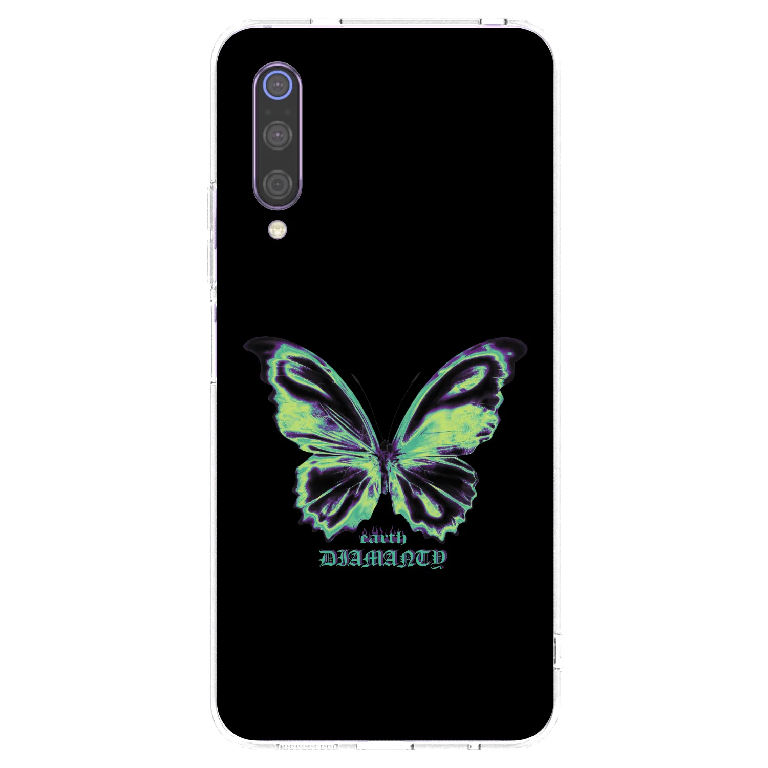 Picasee silikonový průhledný obal pro Xiaomi Mi 9 - Diamanty Blue
