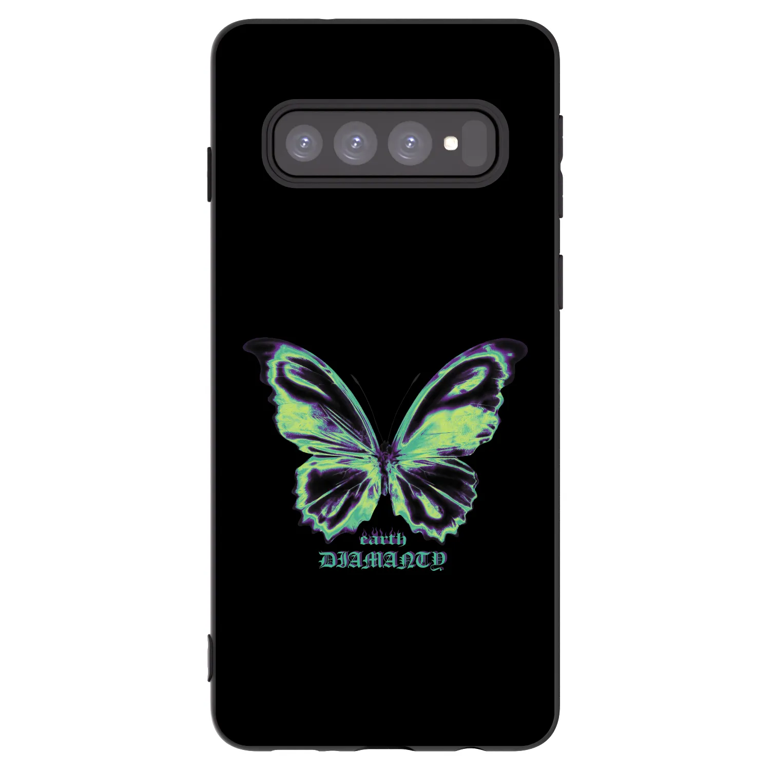 Picasee silikonový černý obal pro Samsung Galaxy S10 G973 - Diamanty Blue
