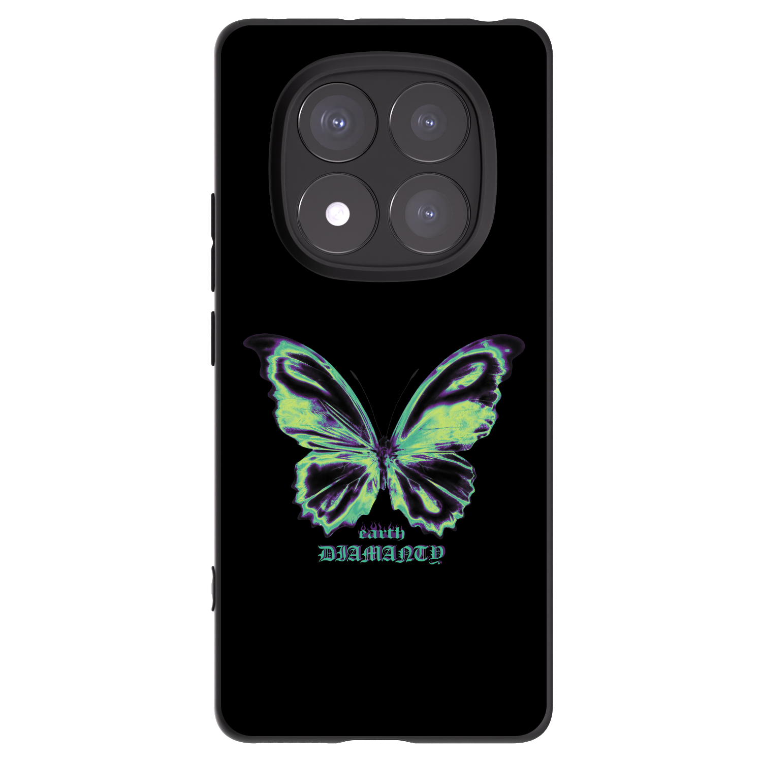 Picasee silikonový černý obal pro Xiaomi Redmi Note 14 Pro 5G - Diamanty Blue