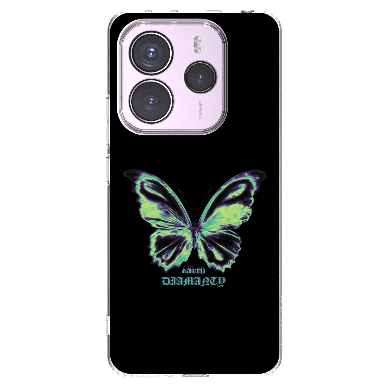 Picasee silikonový průhledný obal pro Xiaomi Redmi Note 14 5G - Diamanty Blue