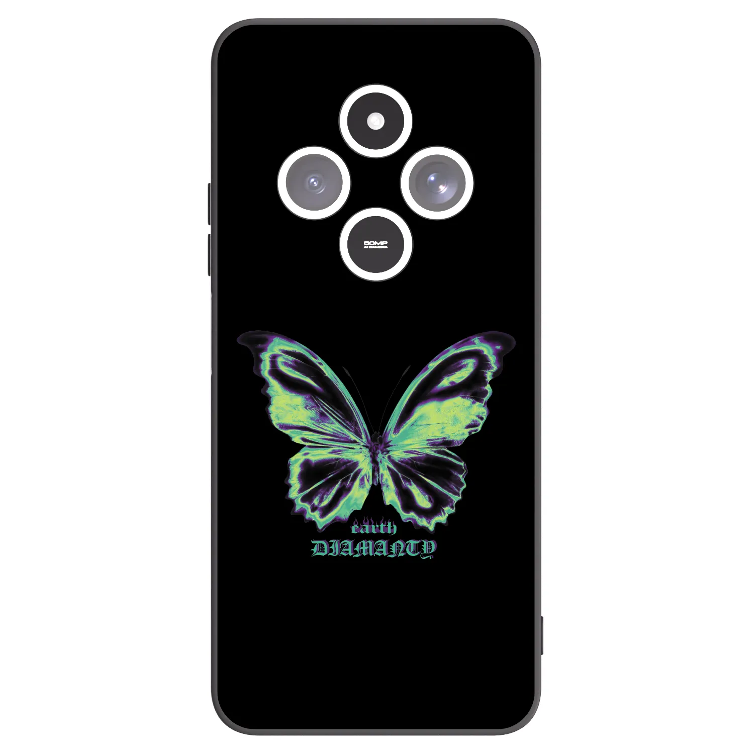 Picasee silikonový černý obal pro Xiaomi Redmi 14C - Diamanty Blue