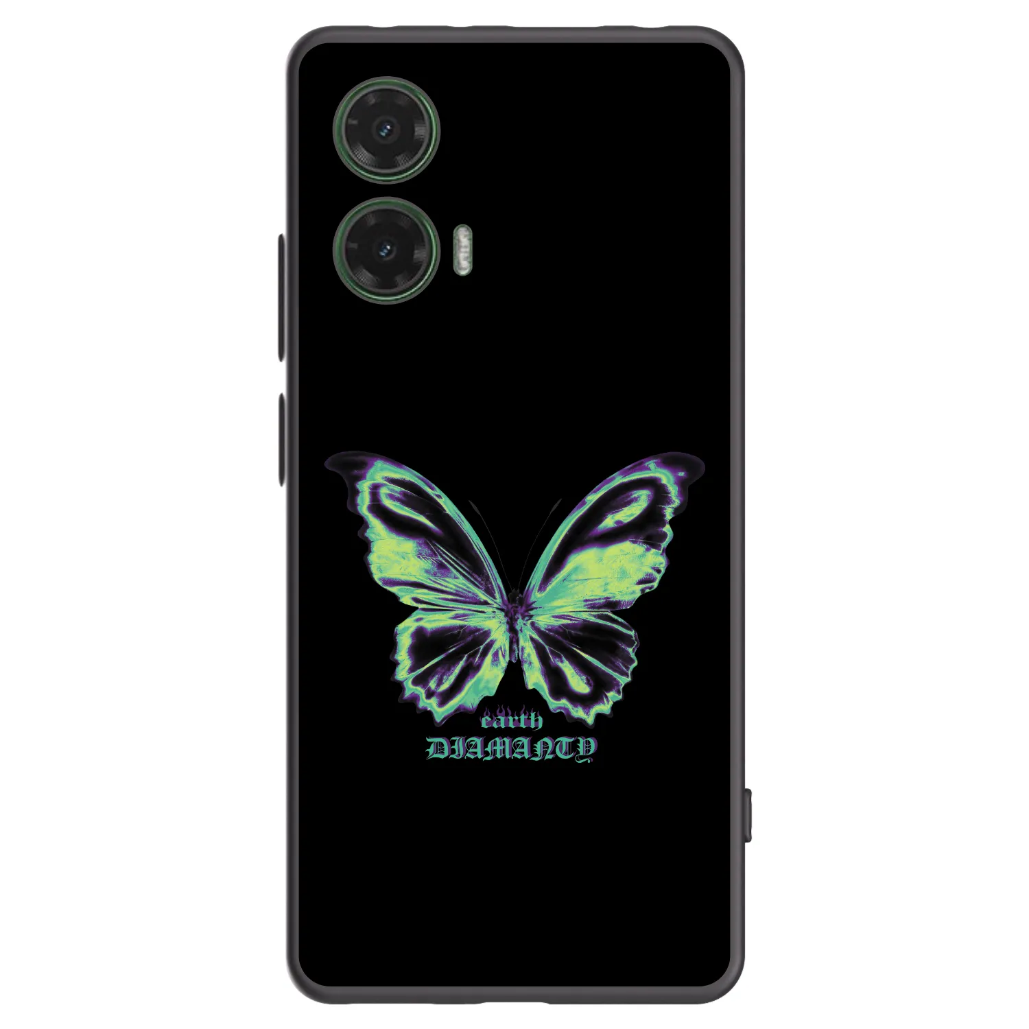 Picasee silikonový černý obal pro Motorola Moto G35 5G - Diamanty Blue