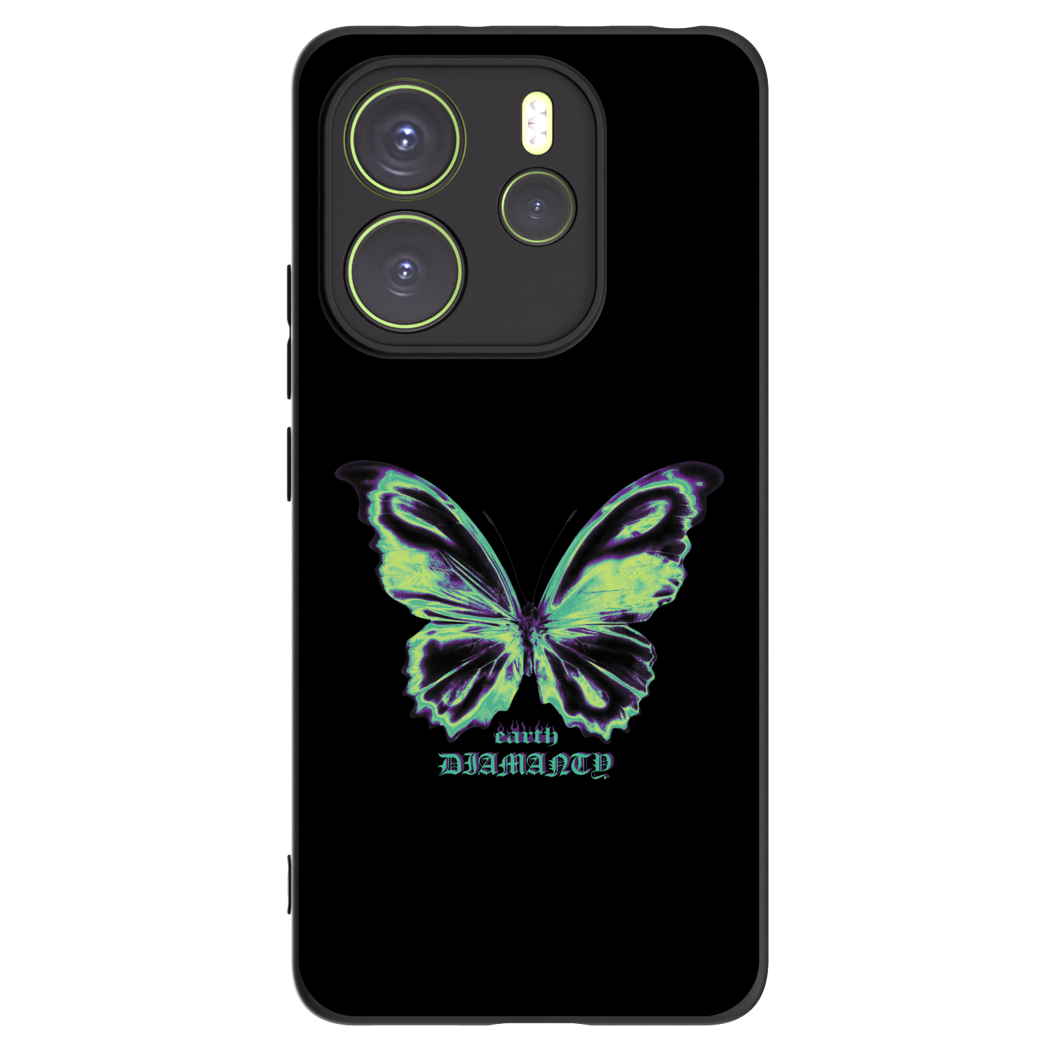 Picasee silikonový černý obal pro Xiaomi Redmi Note 14 4G - Diamanty Blue