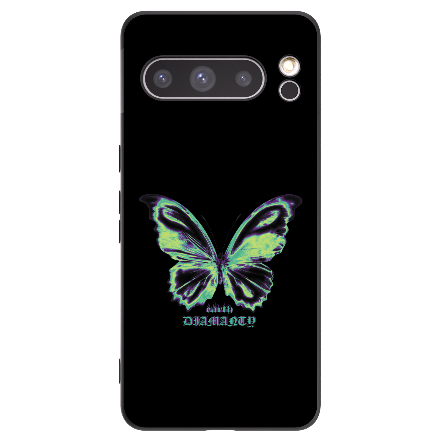 Picasee silikonový černý obal pro Google Pixel 8 Pro - Diamanty Blue