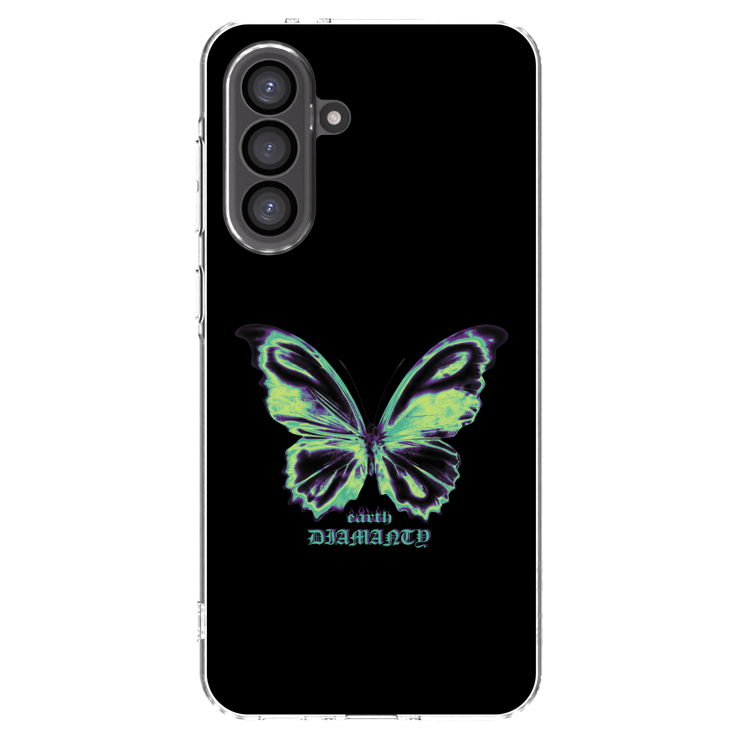 Picasee silikonový průhledný obal pro Samsung Galaxy A36 5G - Diamanty Blue