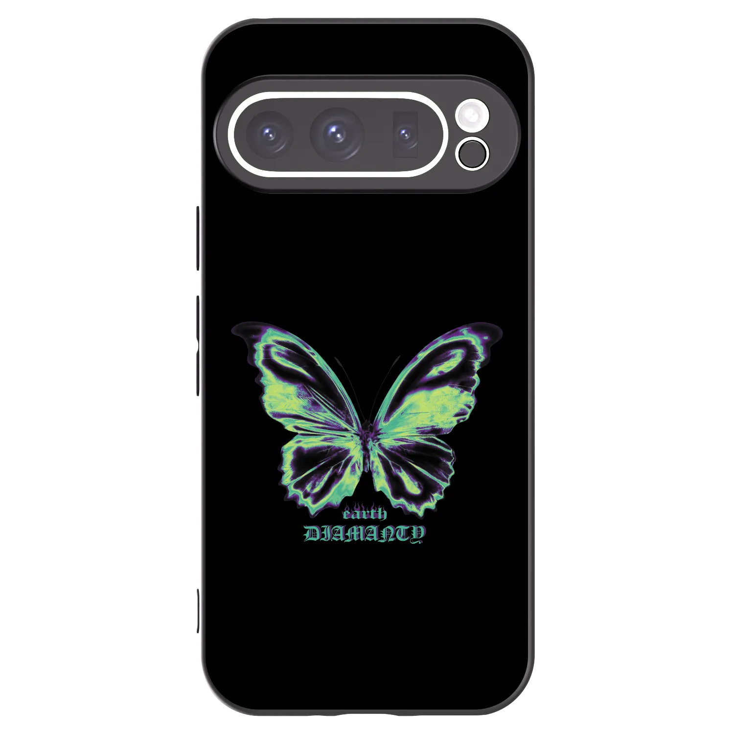 Picasee silikonový černý obal pro Google Pixel 9 Pro - Diamanty Blue