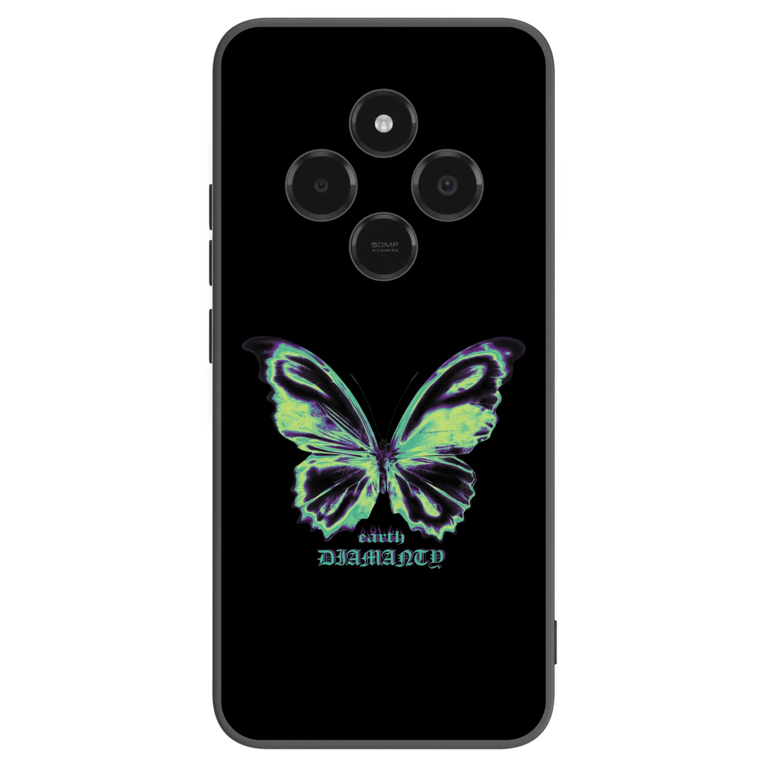 Picasee silikonový černý obal pro Xiaomi Poco C75 - Diamanty Blue