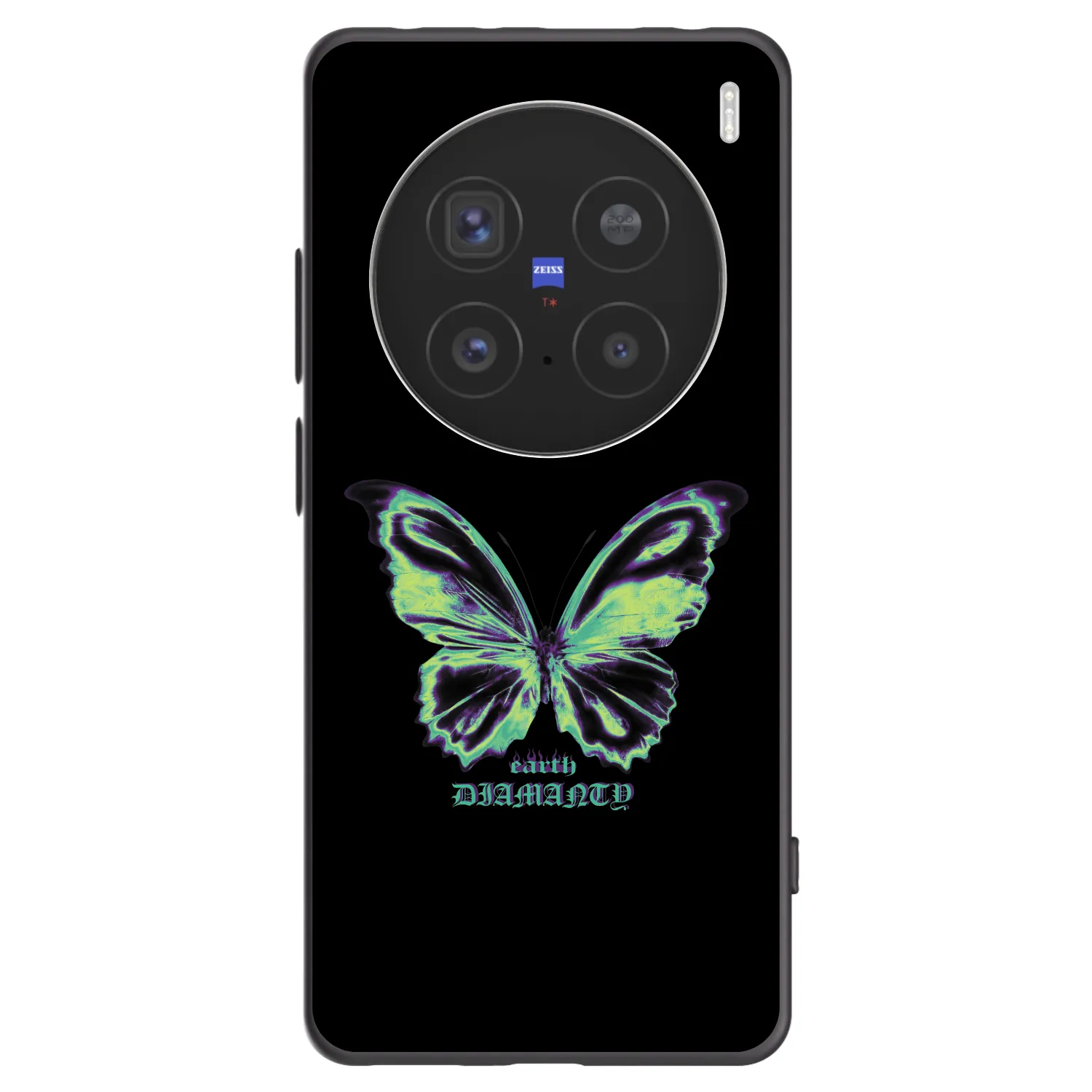 Picasee silikonový černý obal pro Vivo X200 Pro - Diamanty Blue