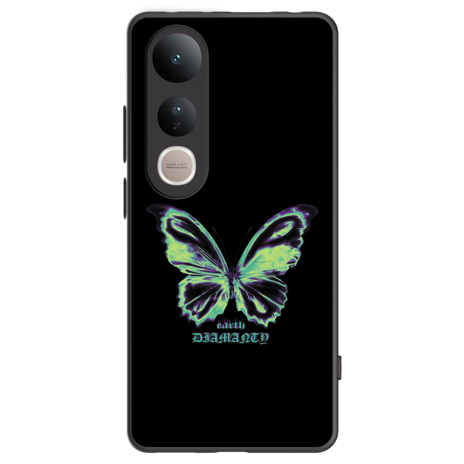 Picasee silikonový černý obal pro Vivo V50 Lite 5G - Diamanty Blue