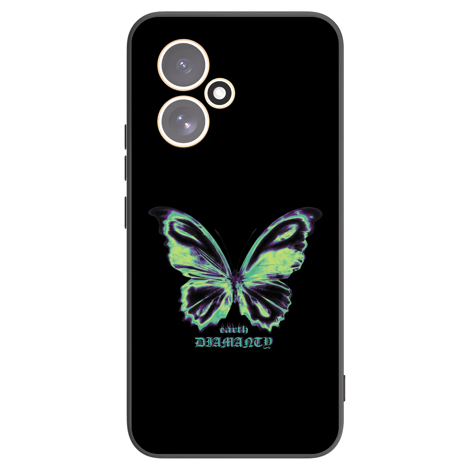 Picasee silikonový černý obal pro Honor 400 5G - Diamanty Blue