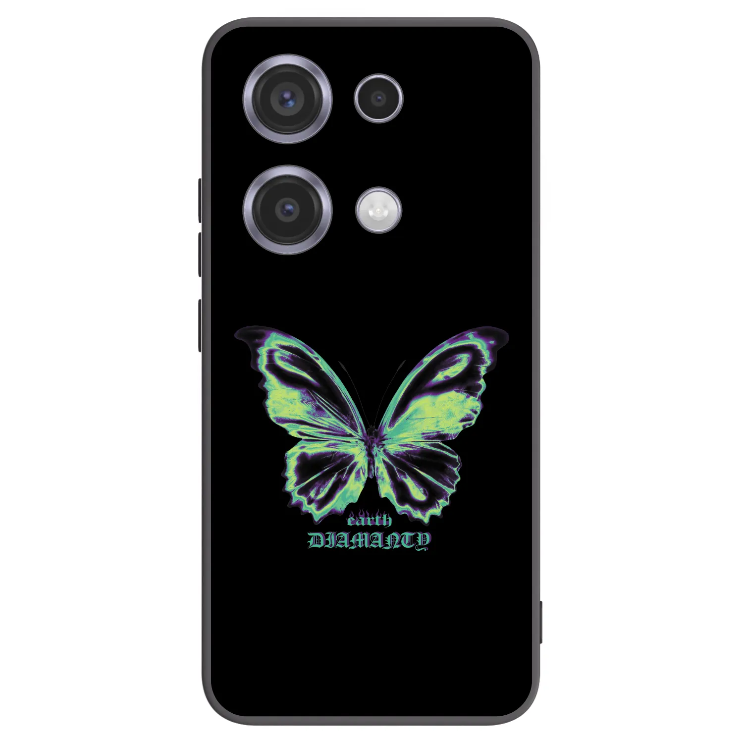 Picasee silikonový černý obal pro Xiaomi Redmi Note 14S - Diamanty Blue