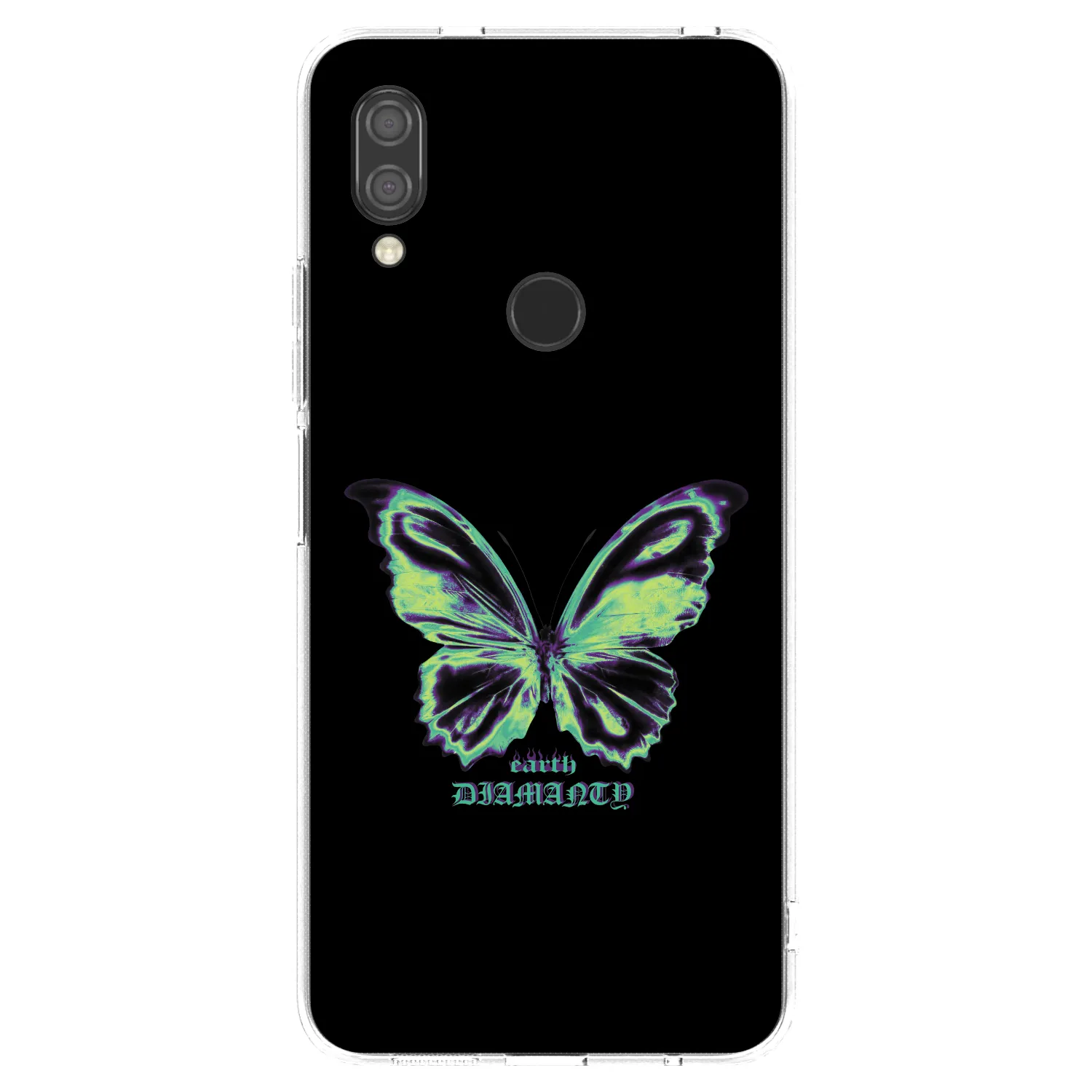 Picasee silikonový průhledný obal pro Xiaomi Redmi 7 - Diamanty Blue