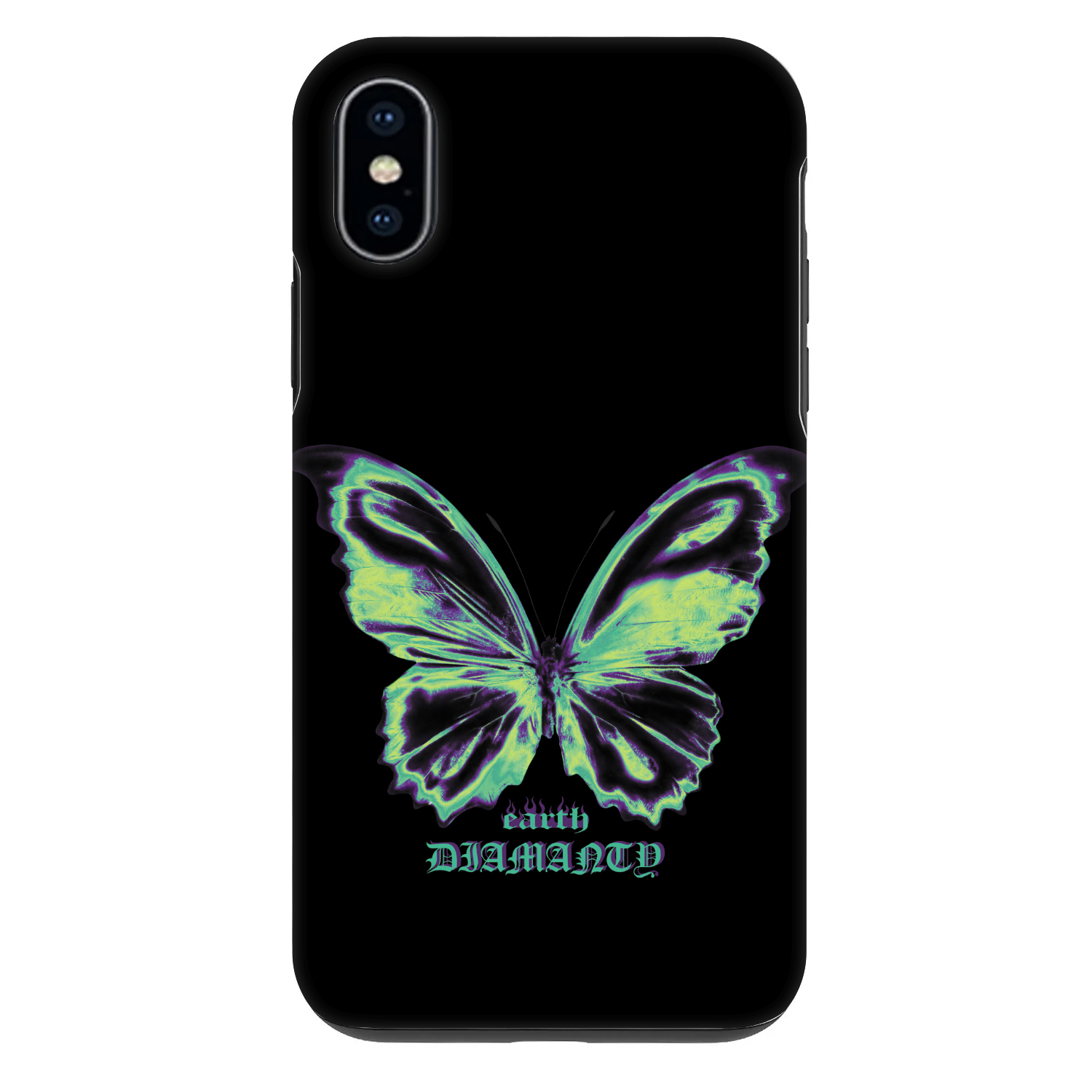 Picasee Fashion Case pro Apple iPhone X/XS - Diamanty Blue