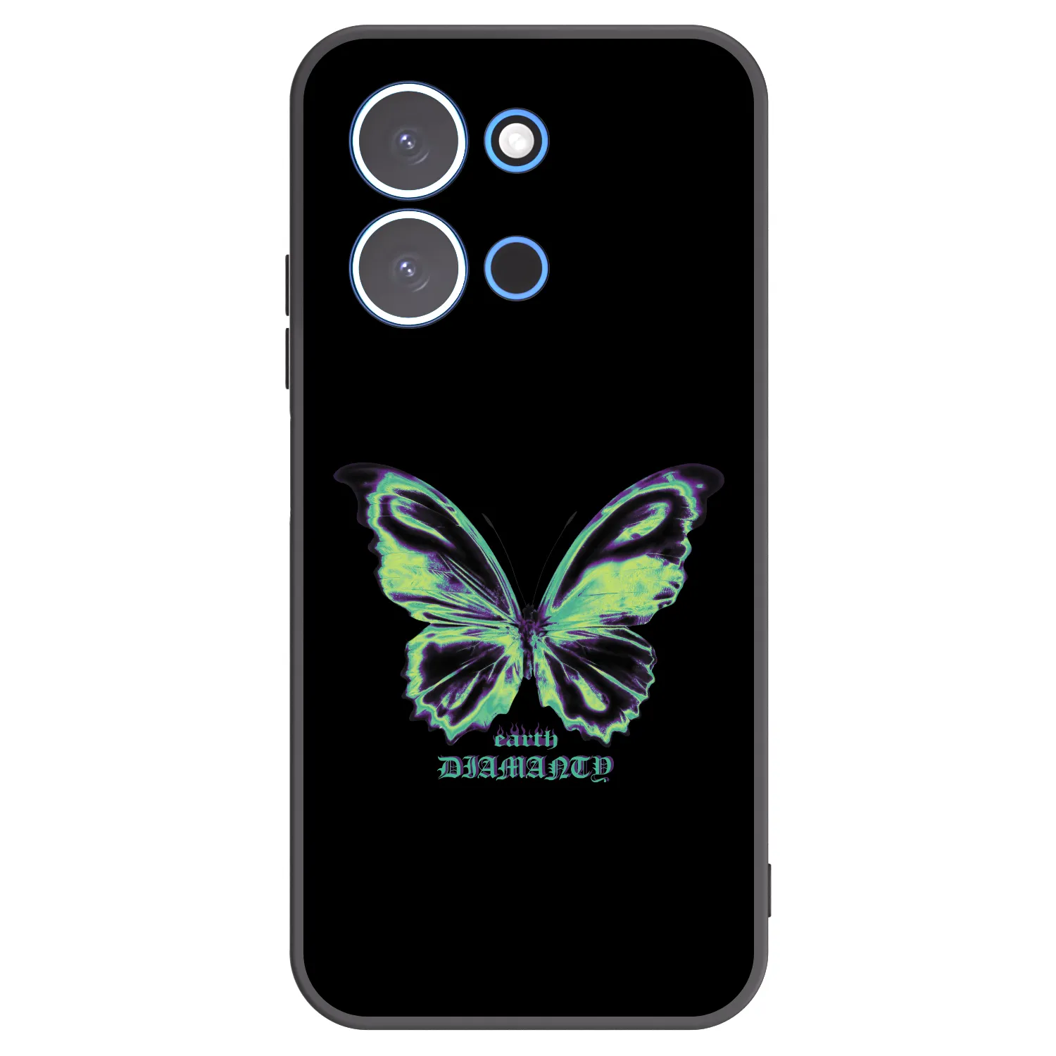 Picasee silikonový černý obal pro Xiaomi Redmi 15C 4G - Diamanty Blue