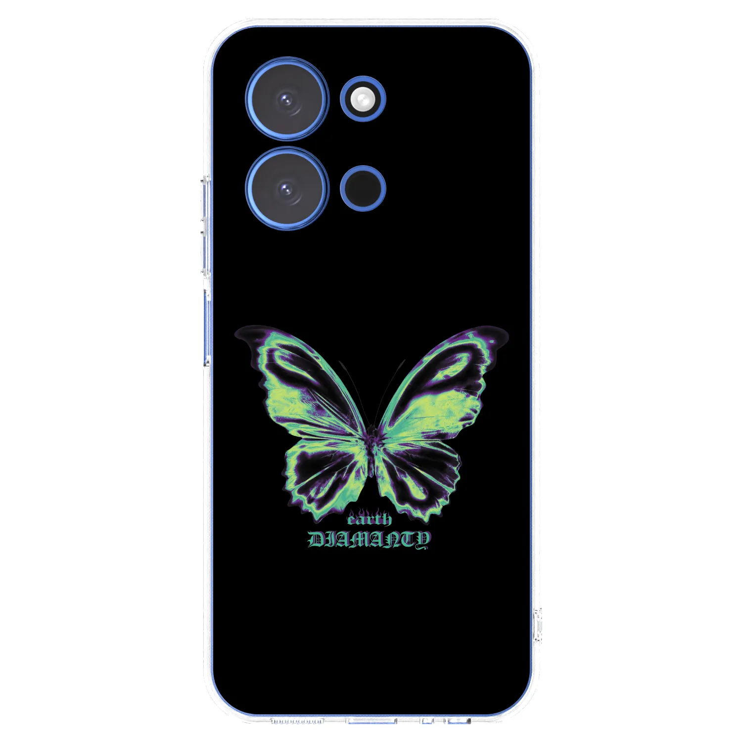 Picasee silikonový průhledný obal pro Xiaomi Redmi 15C 4G - Diamanty Blue