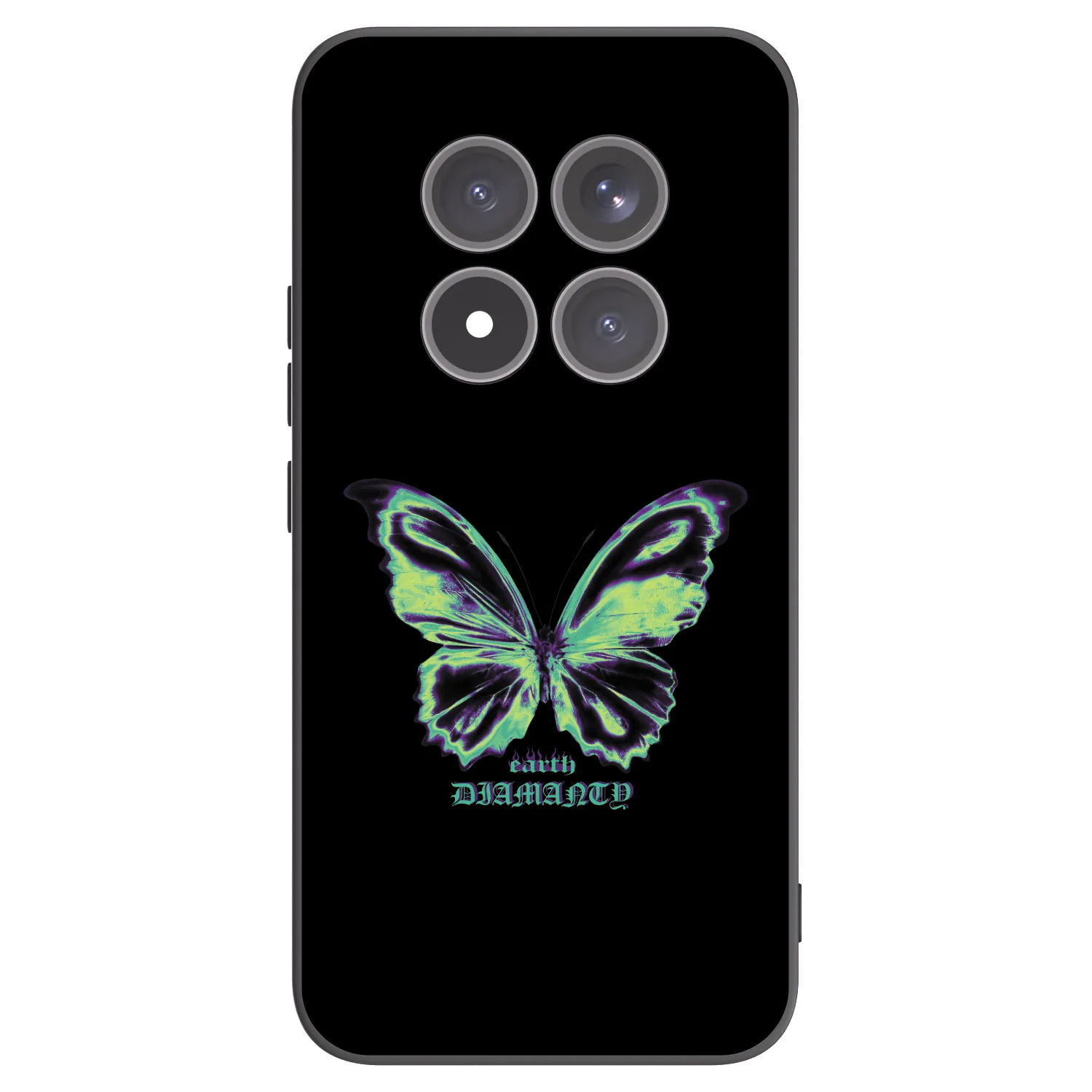 Picasee silikonový černý obal pro Xiaomi Redmi Note 15 Pro+ - Diamanty Blue