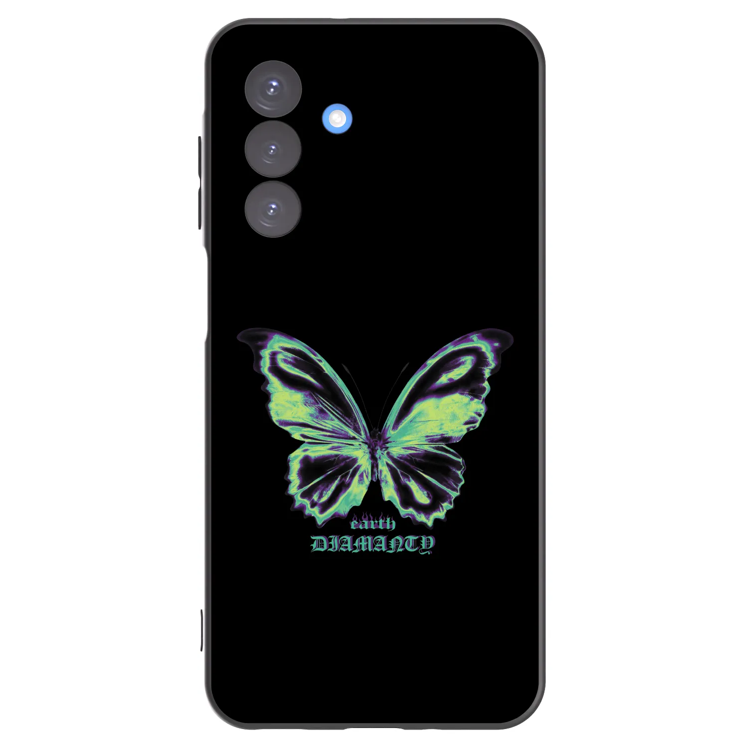 Picasee silikonový černý obal pro Samsung Galaxy A17 5G - Diamanty Blue